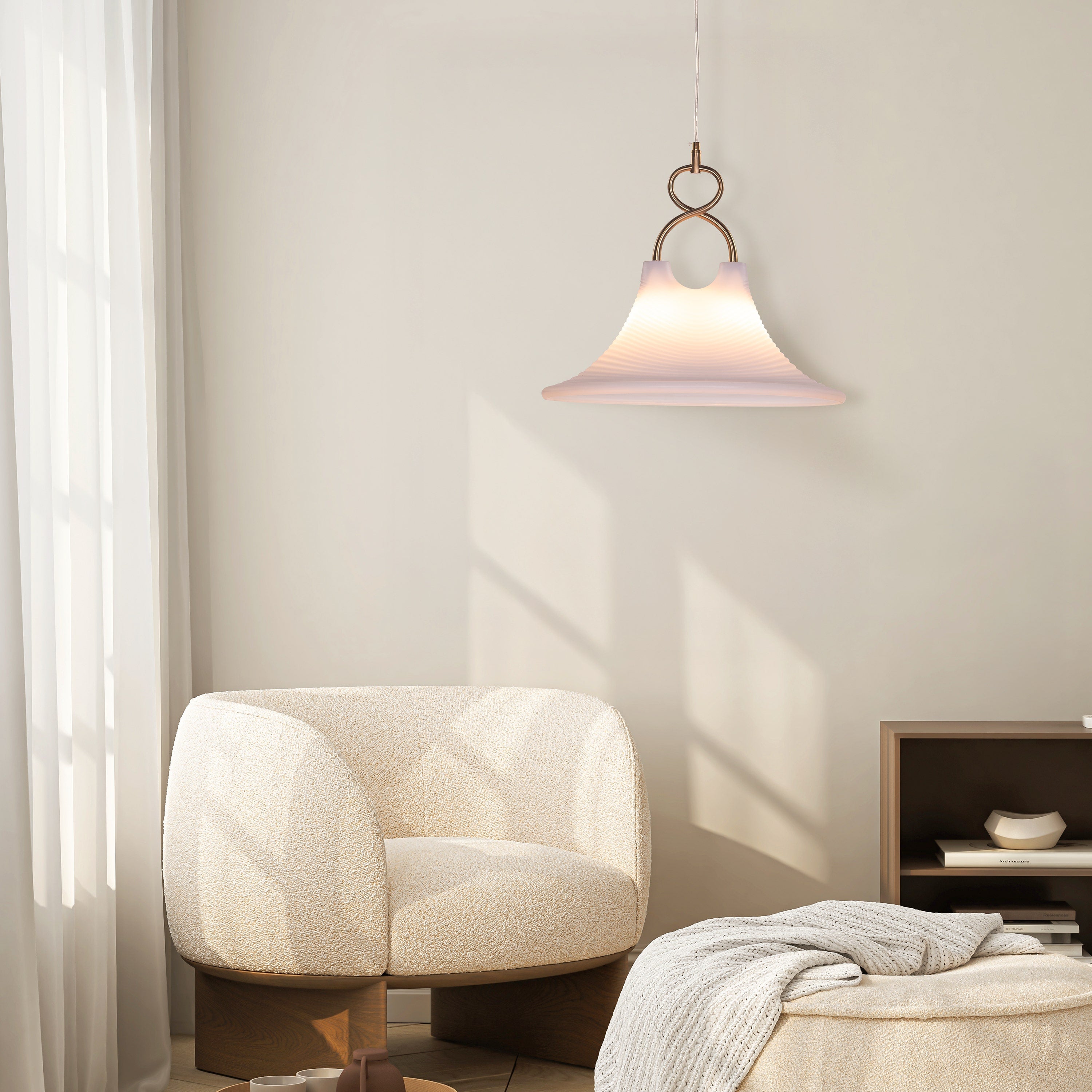 So This Is Love (White) Acrylic Pendant Light