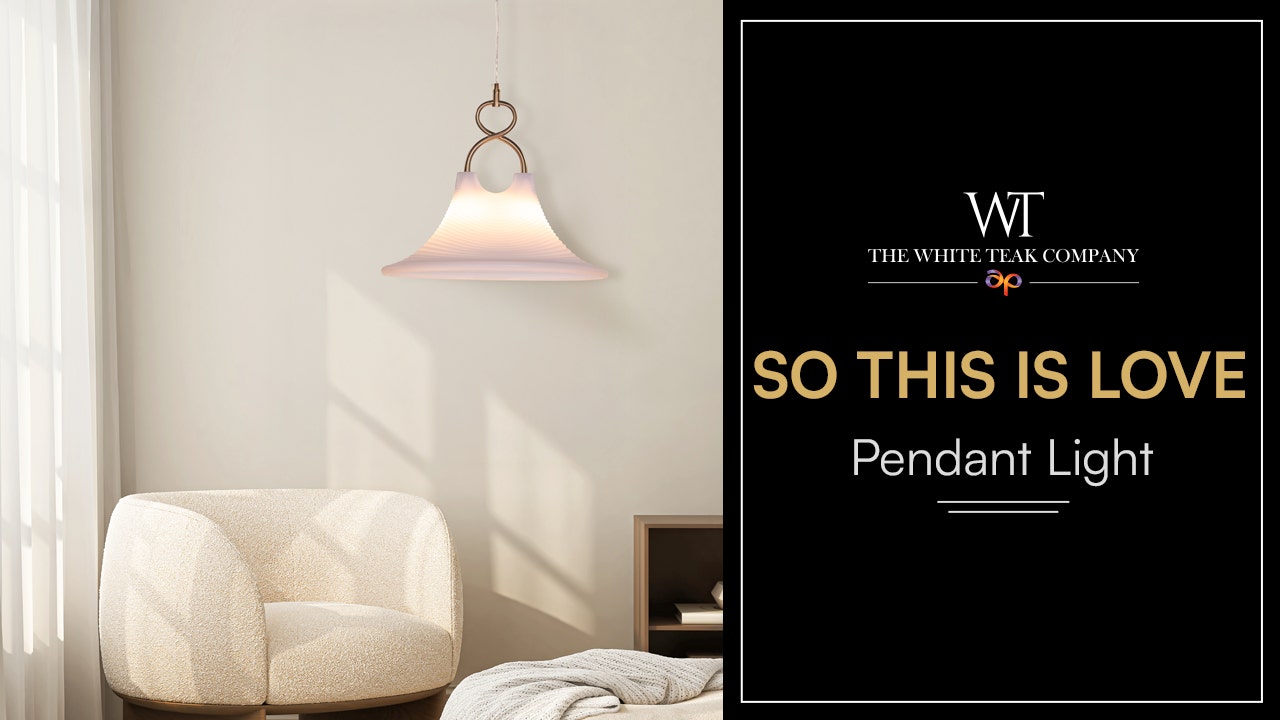 So This Is Love (White) Acrylic Pendant Light