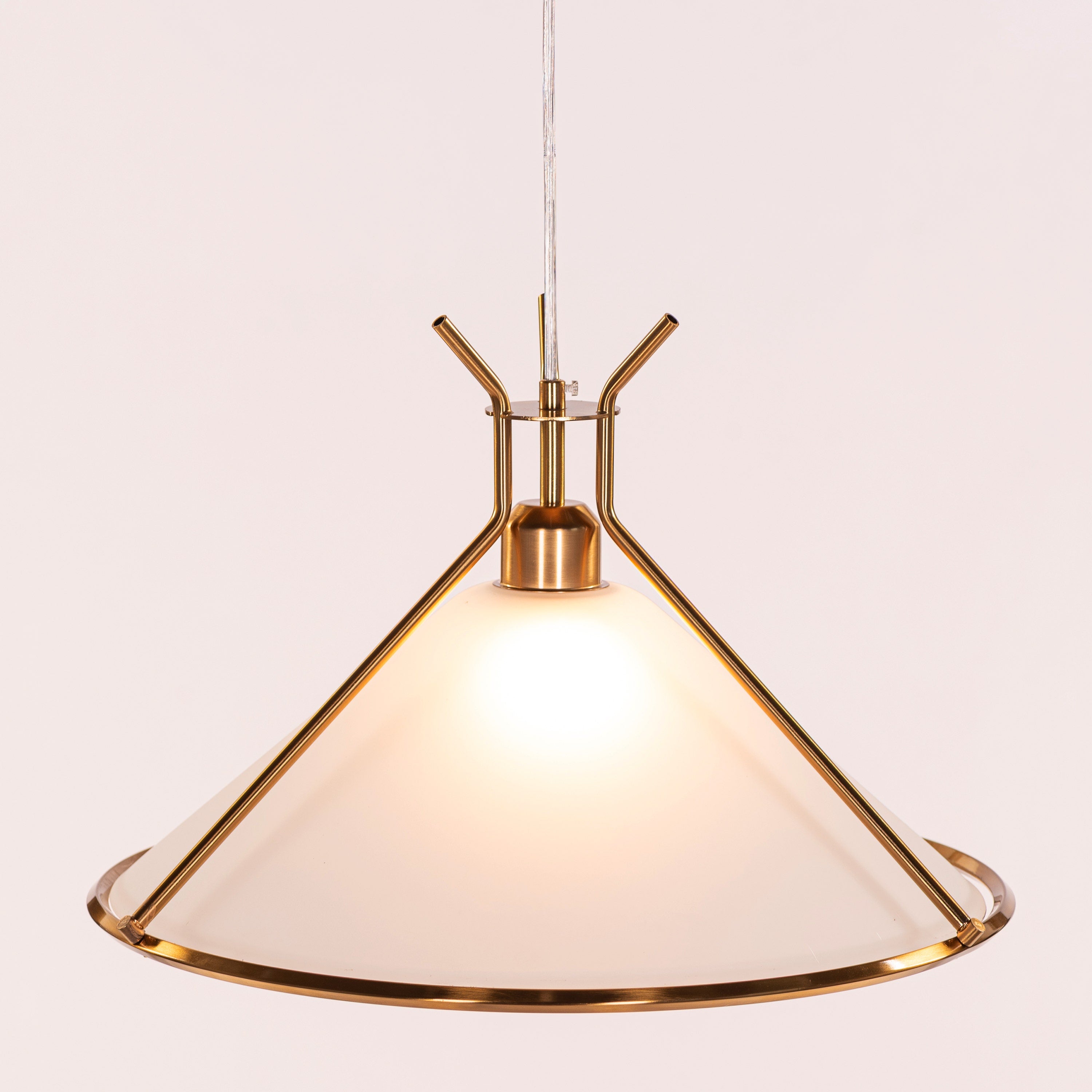 Moonlace (Gold) Frosted Glass Pendant Light