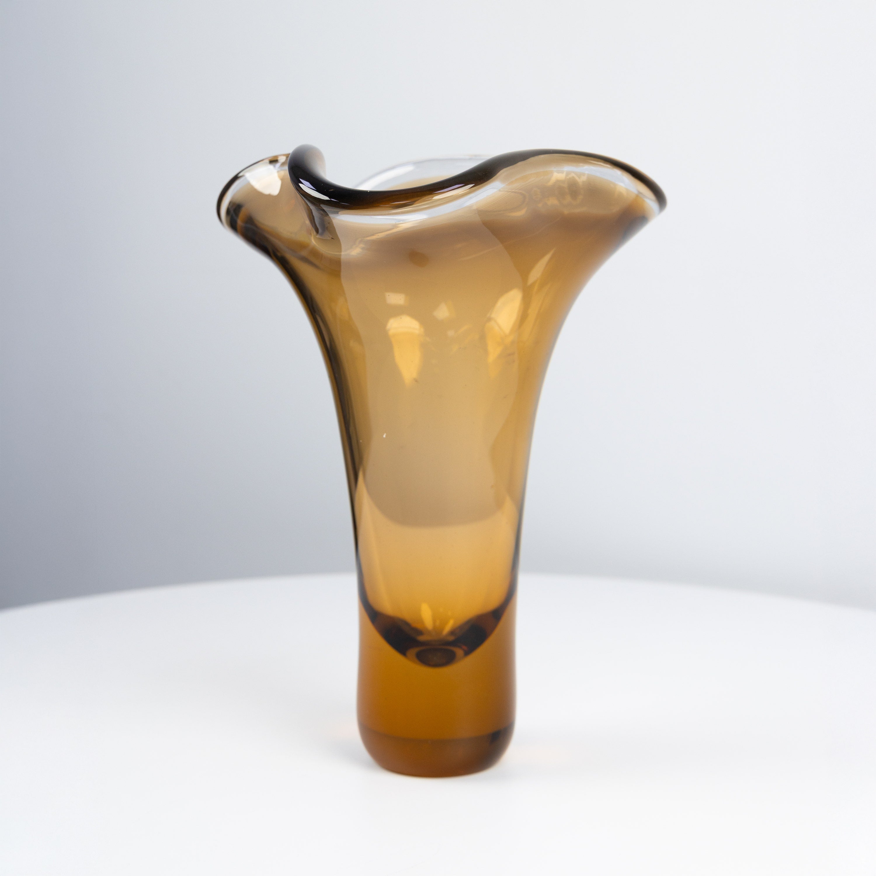 Topazelle (Amber) Glass Vase