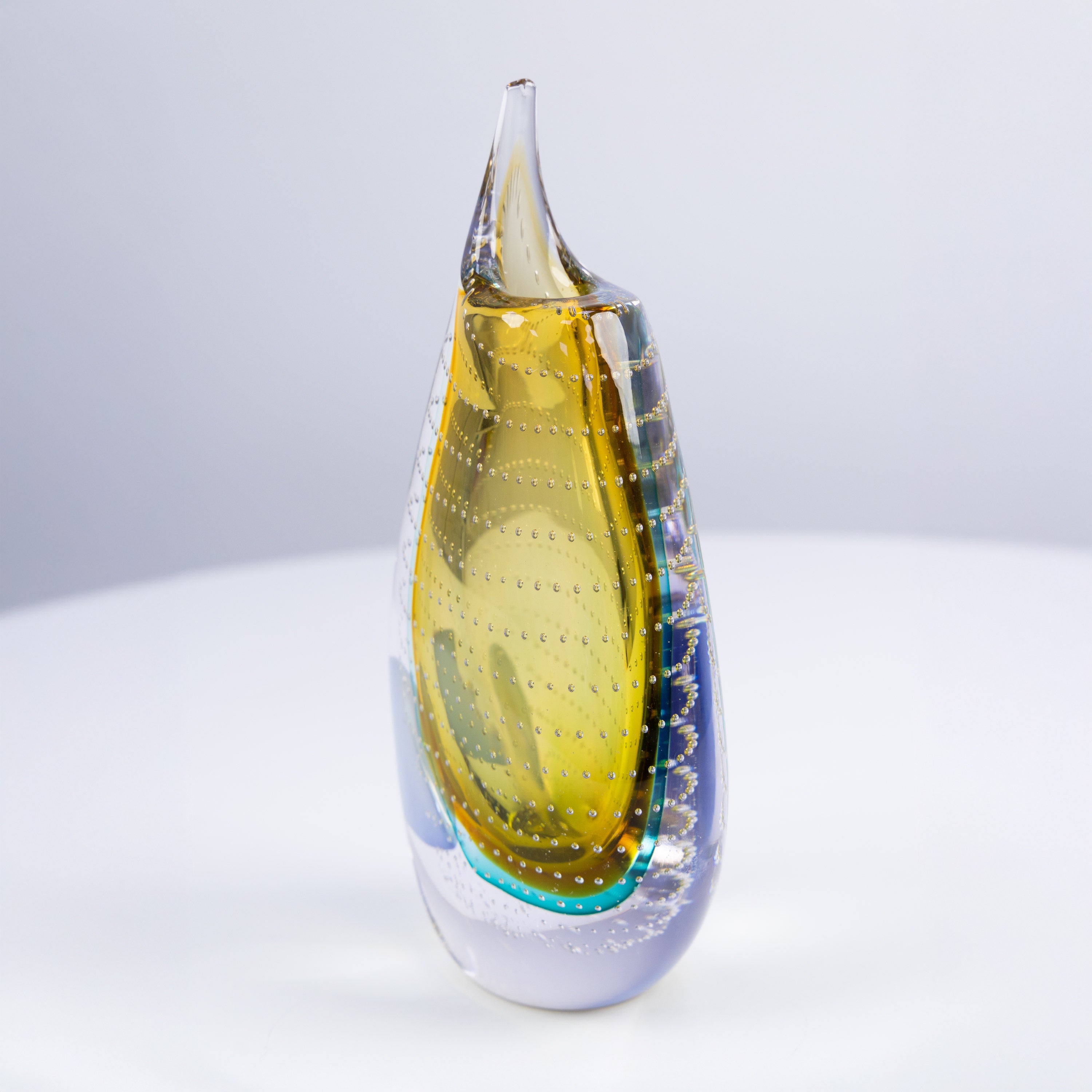 Citrine Drift (Yellow) Glass Vase