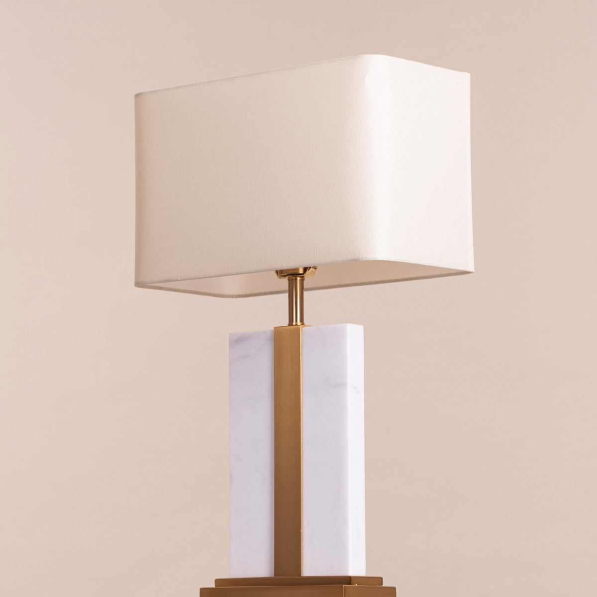 Just A Memory (White, Gold) Marble Table Lamp