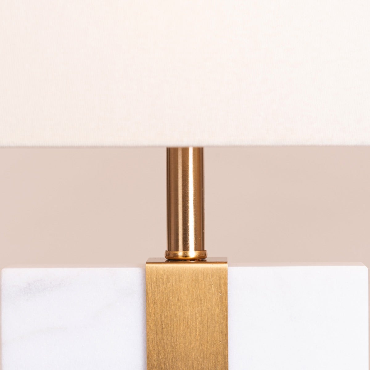 Just A Memory (White, Gold) Marble Table Lamp