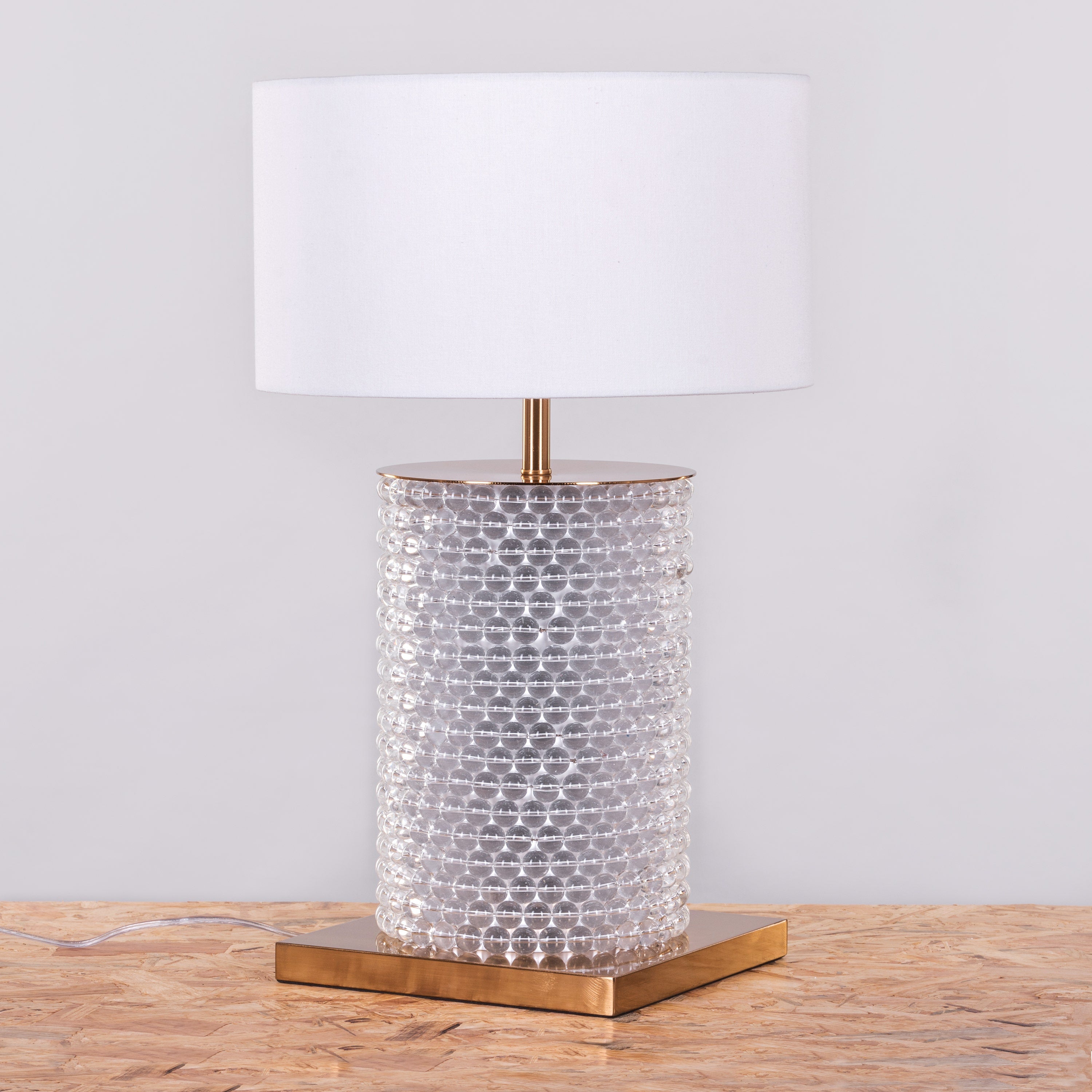 Well Heeled (Large, Gold/White) Table Lamp