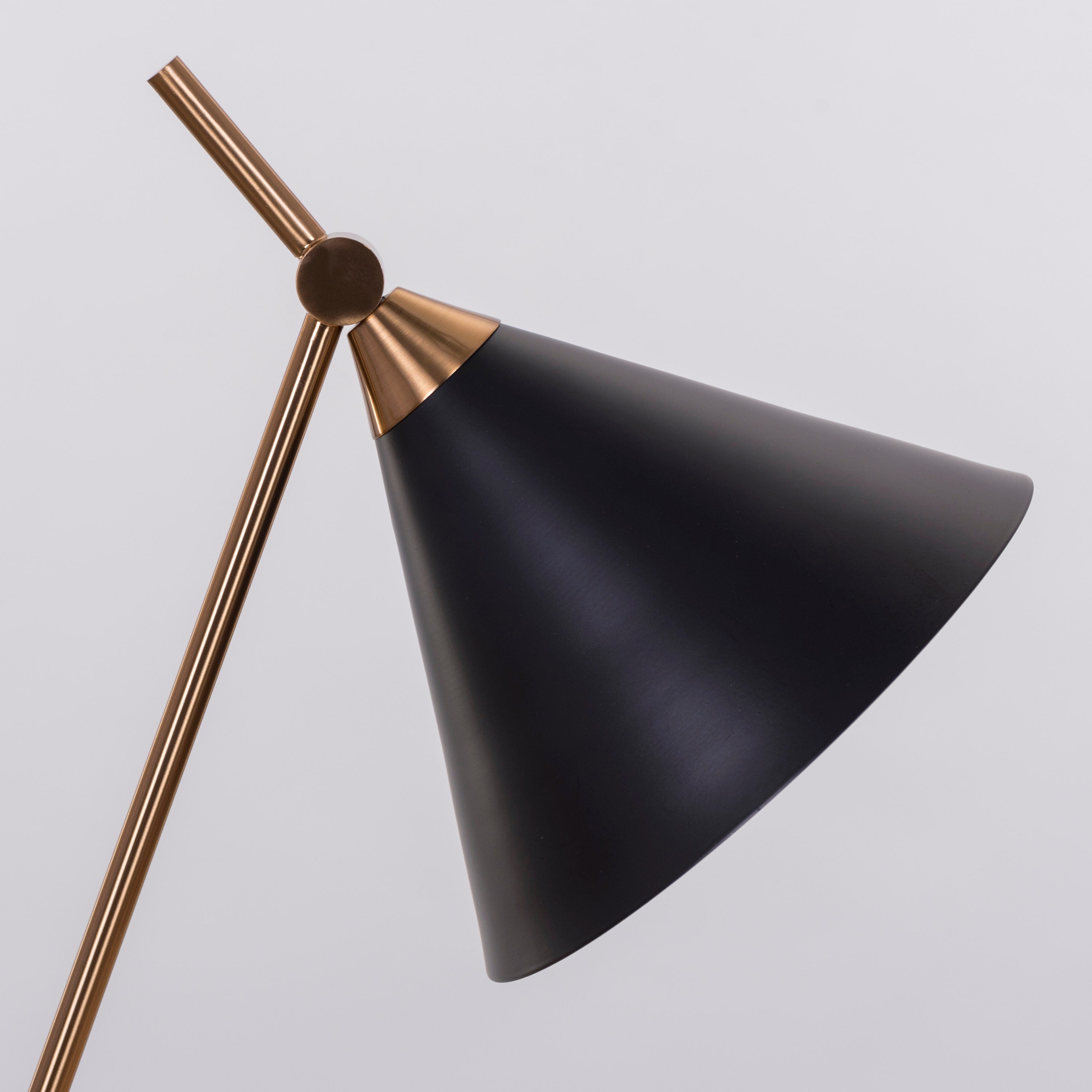 The Night Watch (Gold, Black) Marble Study Table Lamp