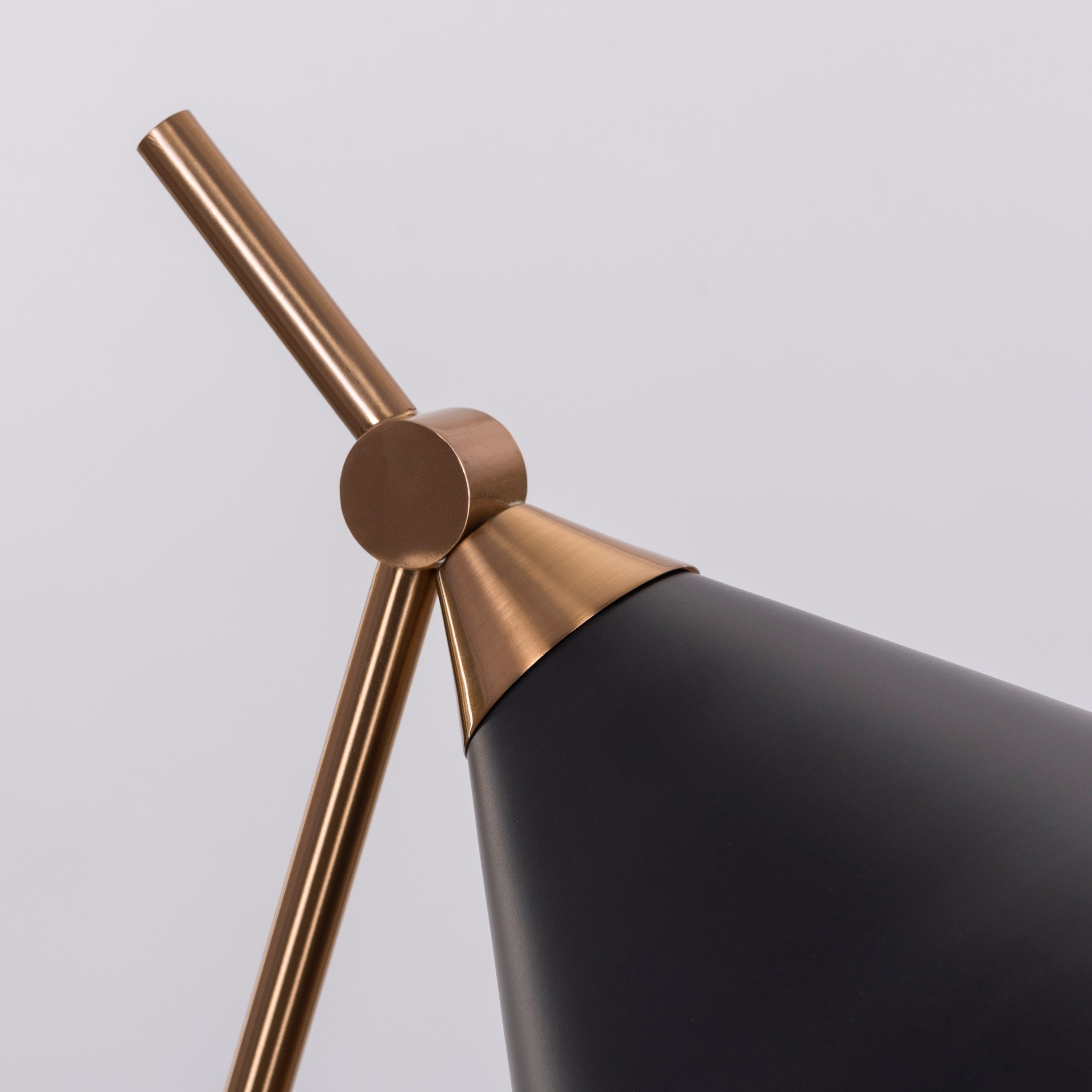 The Night Watch (Gold, Black) Marble Study Table Lamp