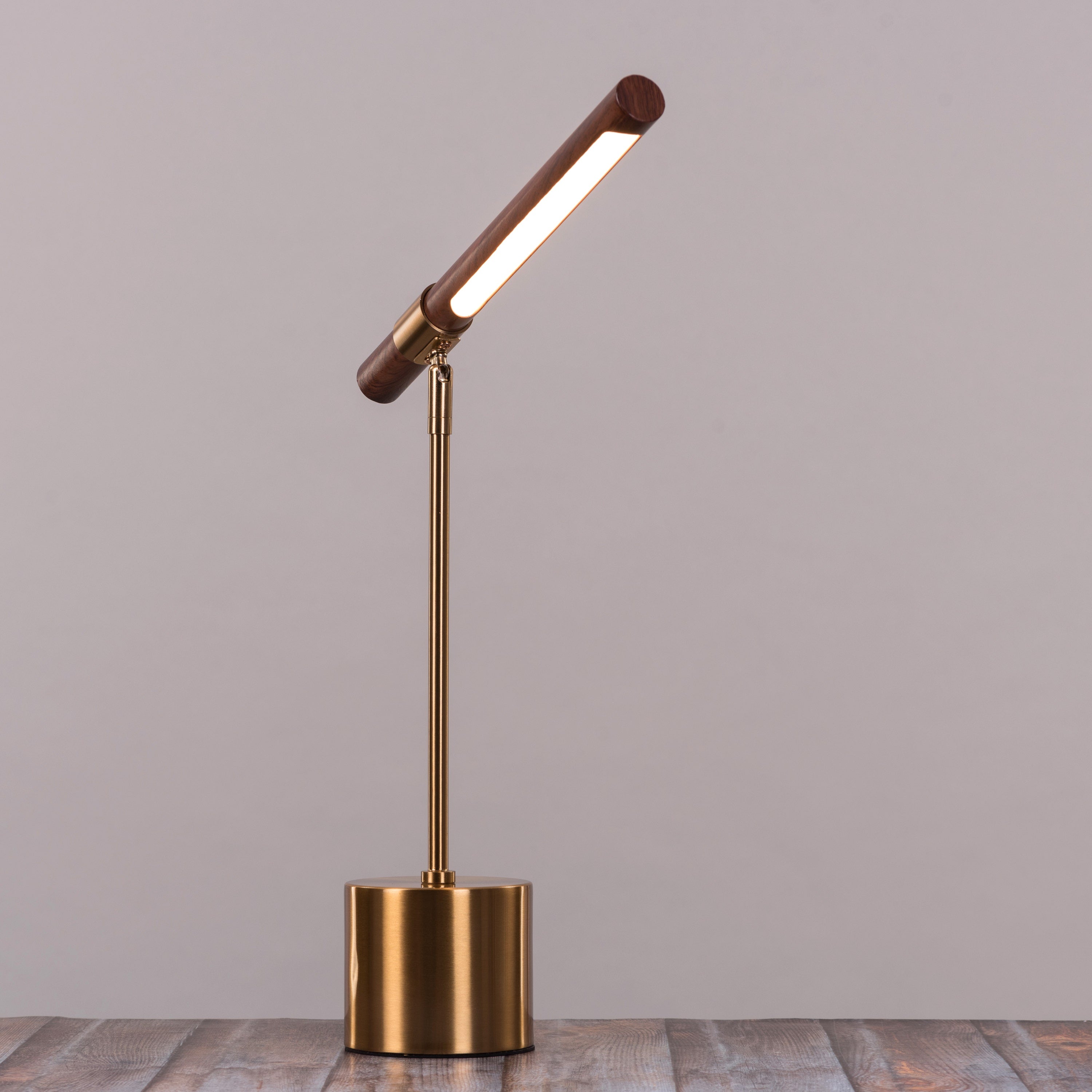 The Better Half (Gold, Built-In LED) Study Table Lamp