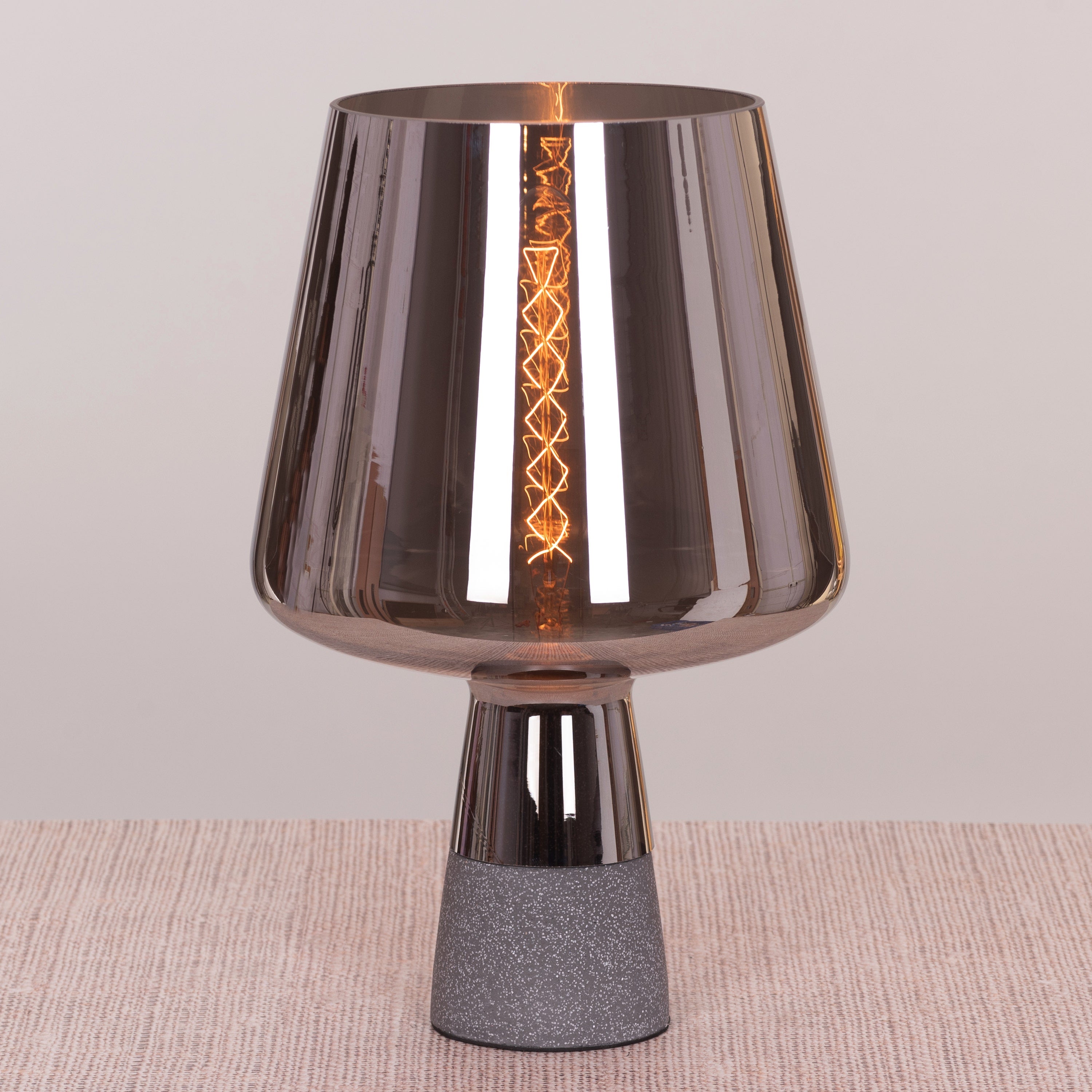 Tea For Two (Smokey Grey) Stone Table Lamp