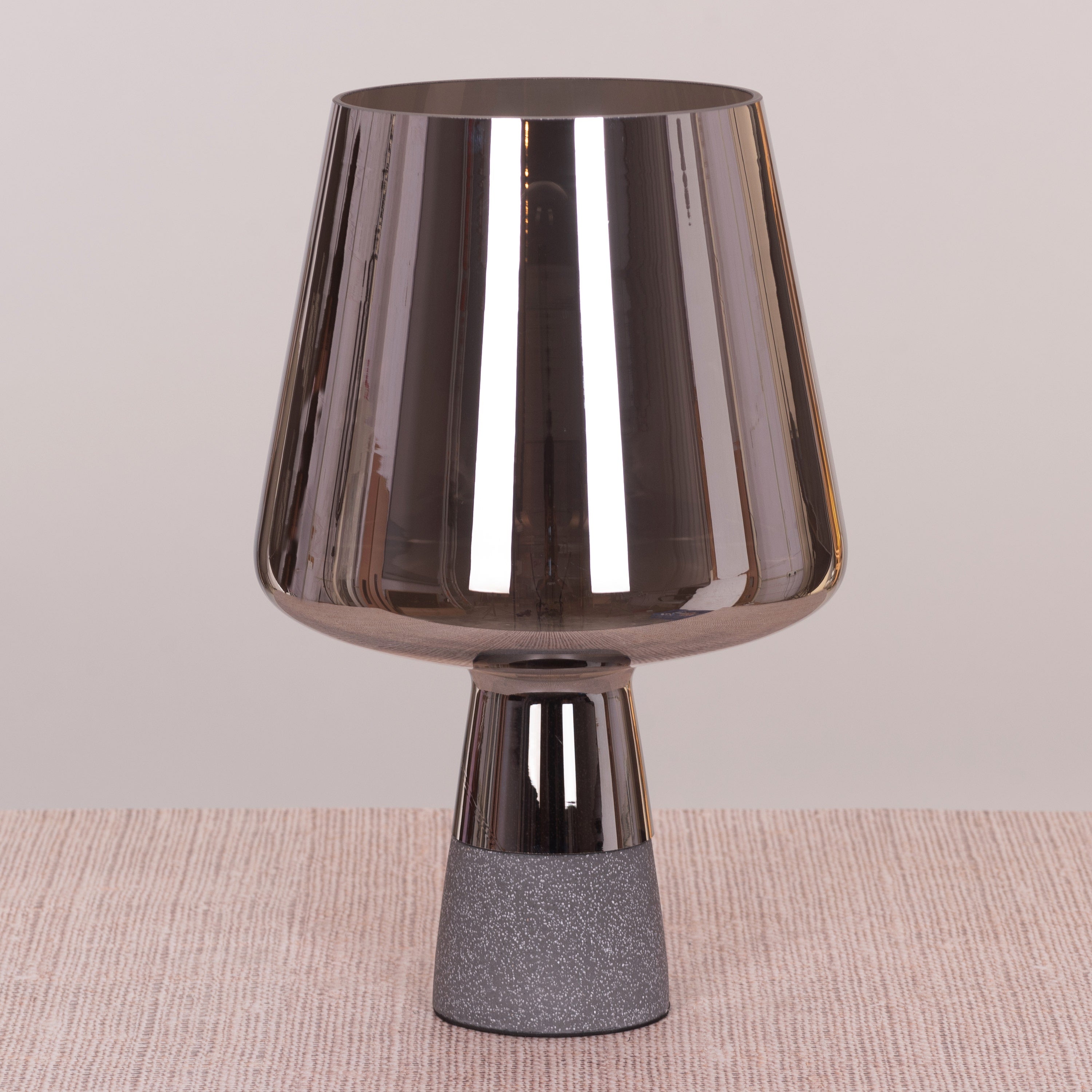 Tea For Two (Smokey Grey) Stone Table Lamp