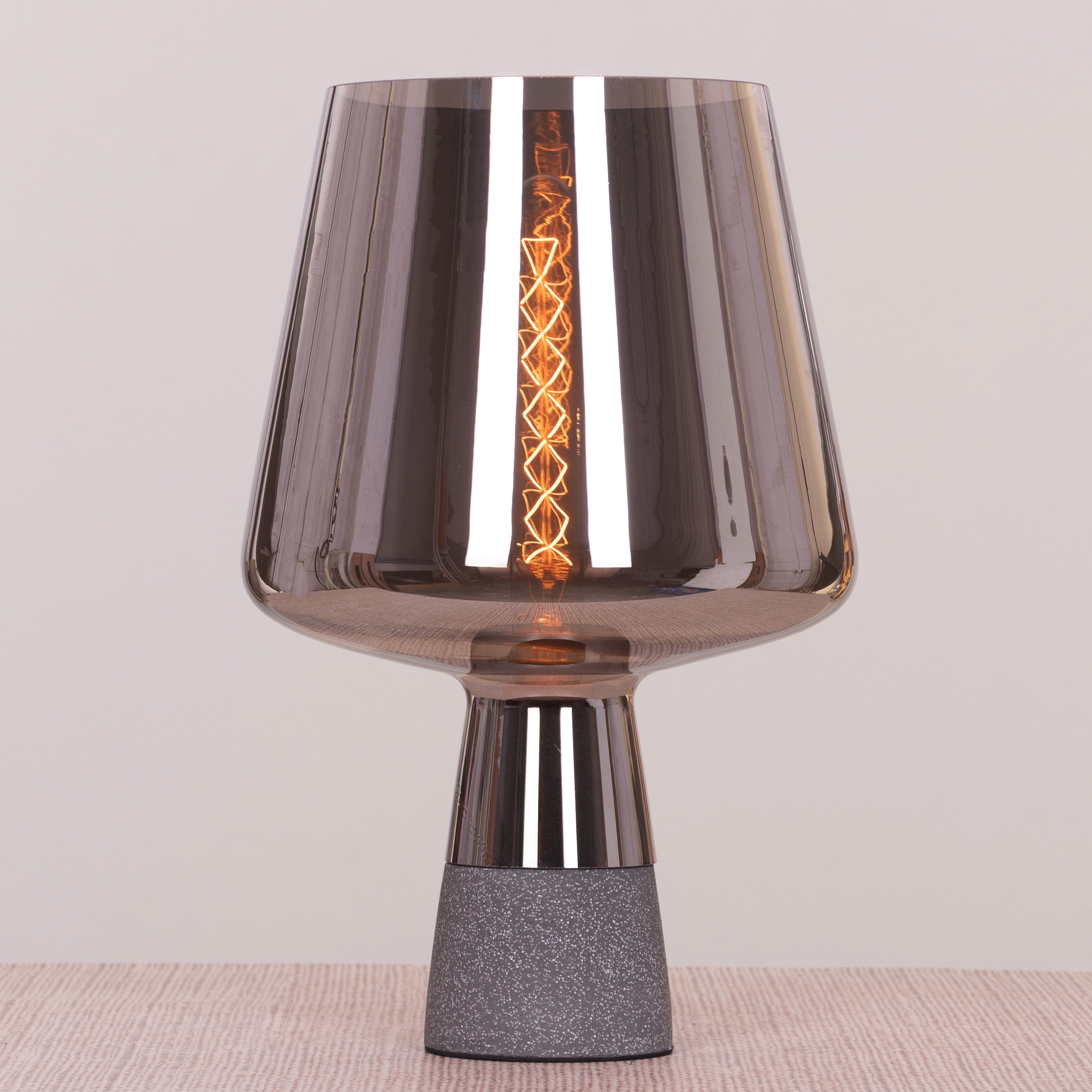 Tea For Two (Smokey Grey) Stone Table Lamp