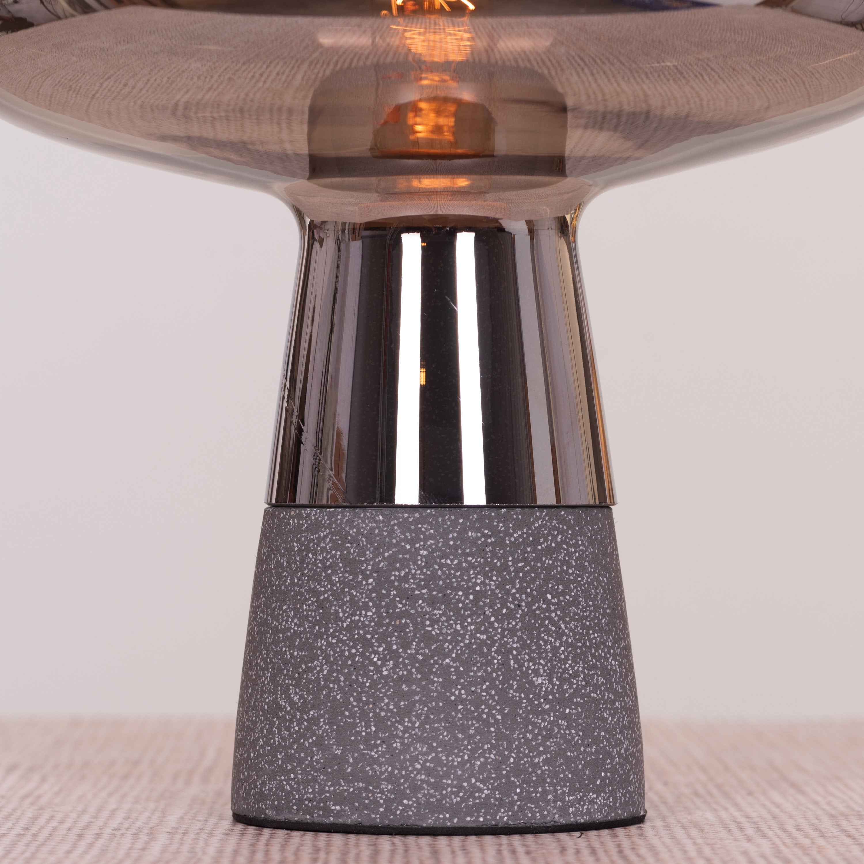 Tea For Two (Smokey Grey) Stone Table Lamp