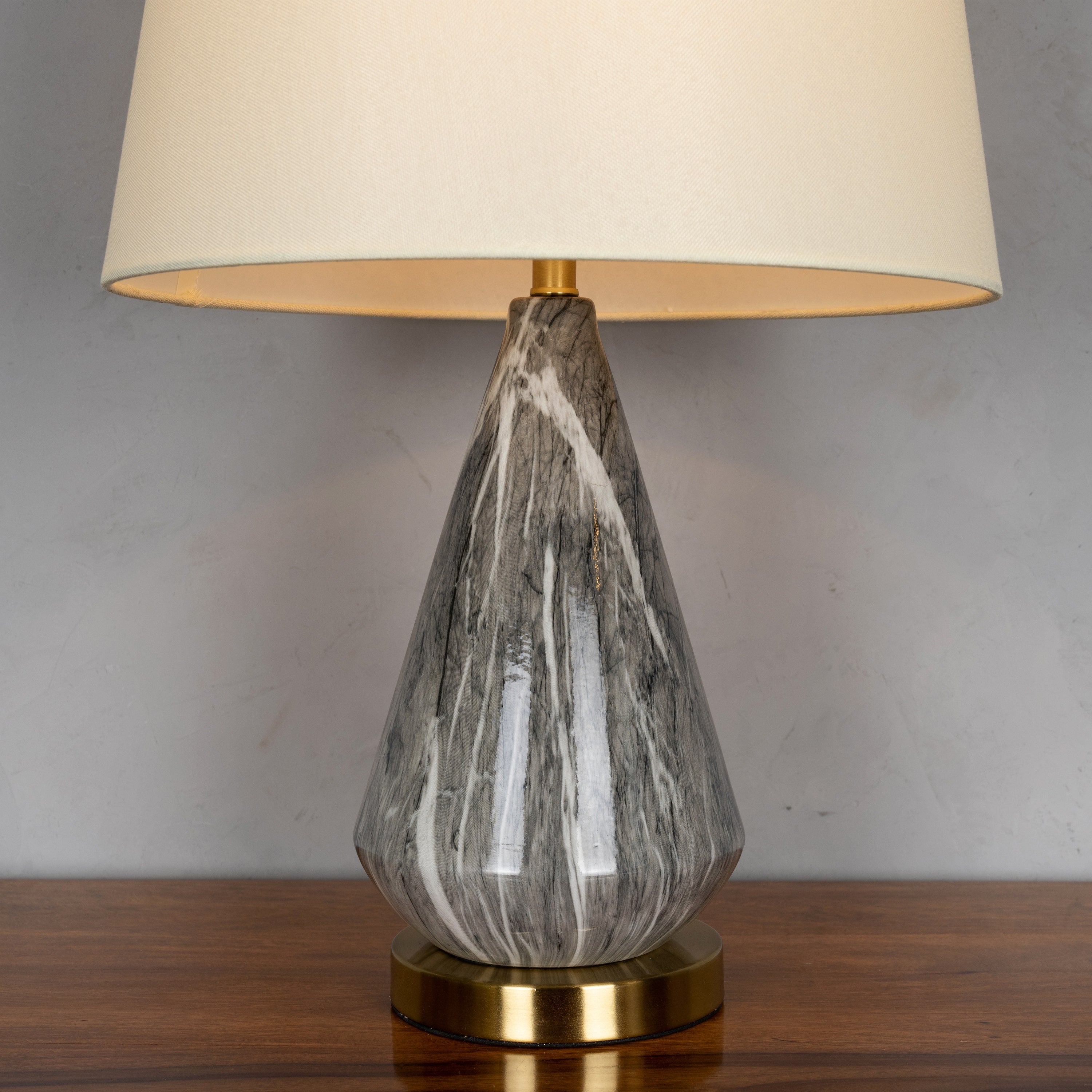 RSVP (Grey) Marble Table Lamp