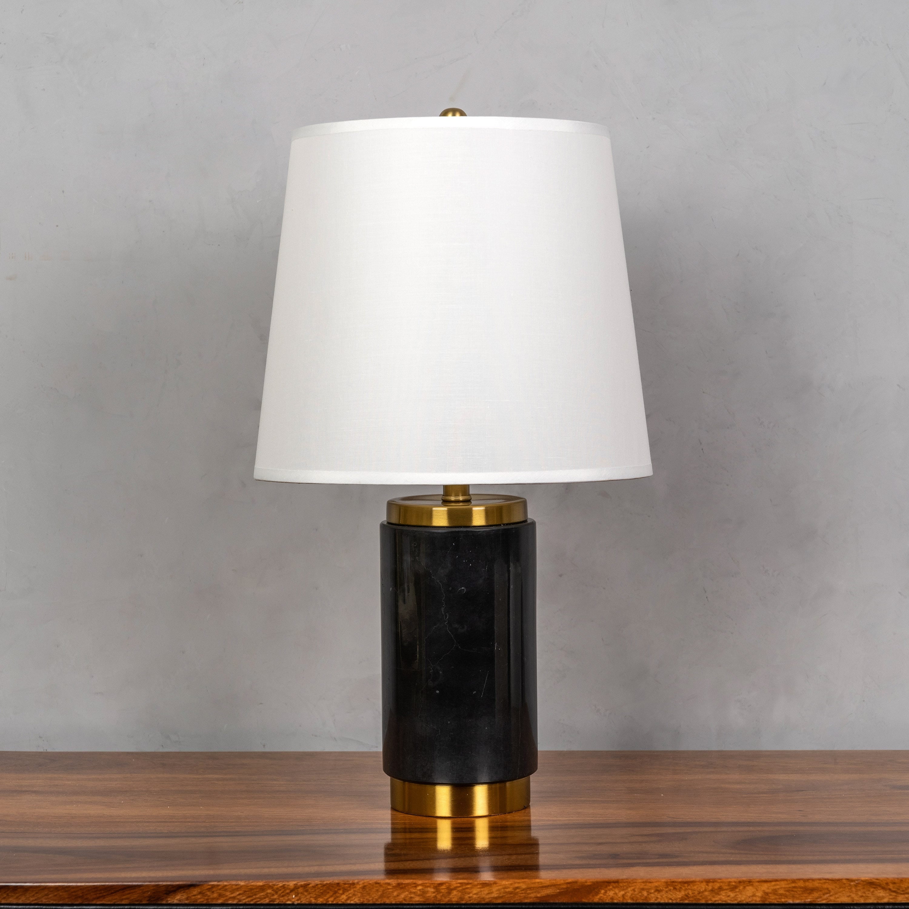 Lasting Love (Black, Gold) Marble Table Lamp