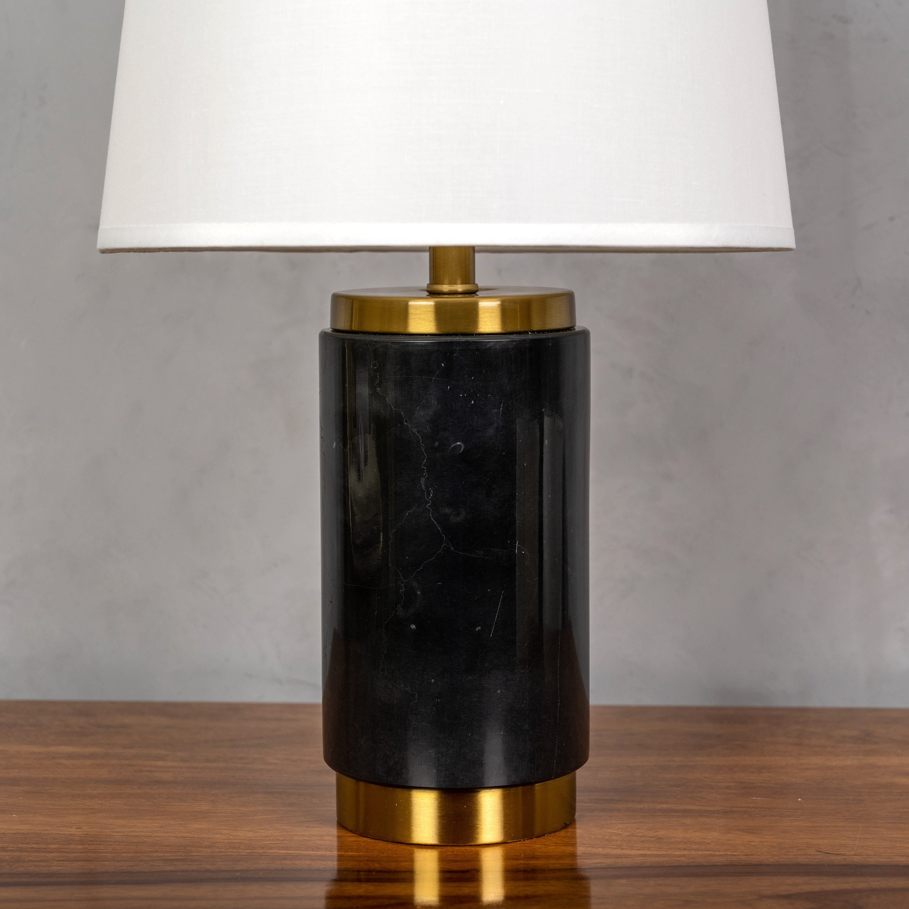 Lasting Love (Black, Gold) Marble Table Lamp