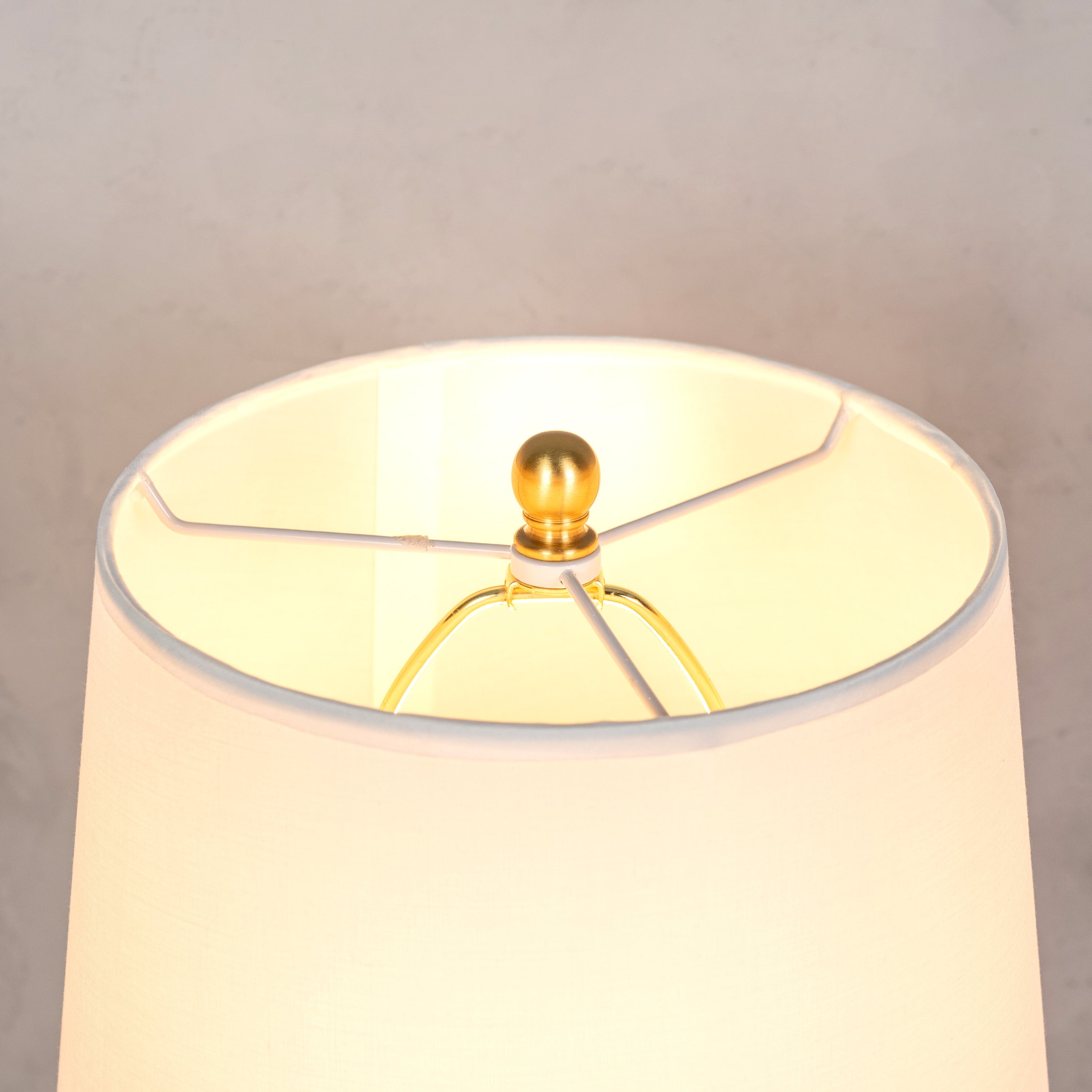 Lasting Love (White, Gold) Marble Table Lamp