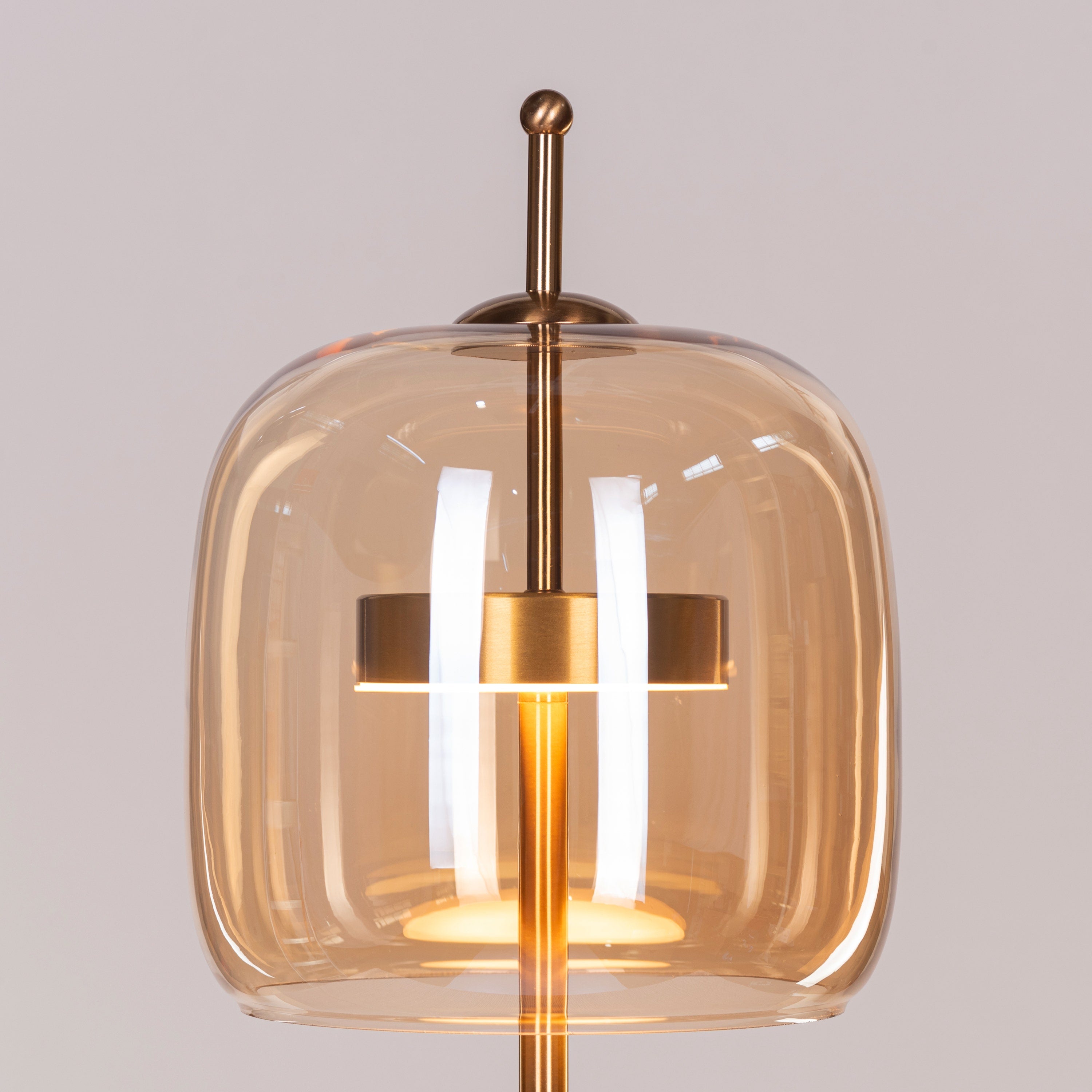 Sweet Escape (Amber, Built-In LED) Glass Table Lamp