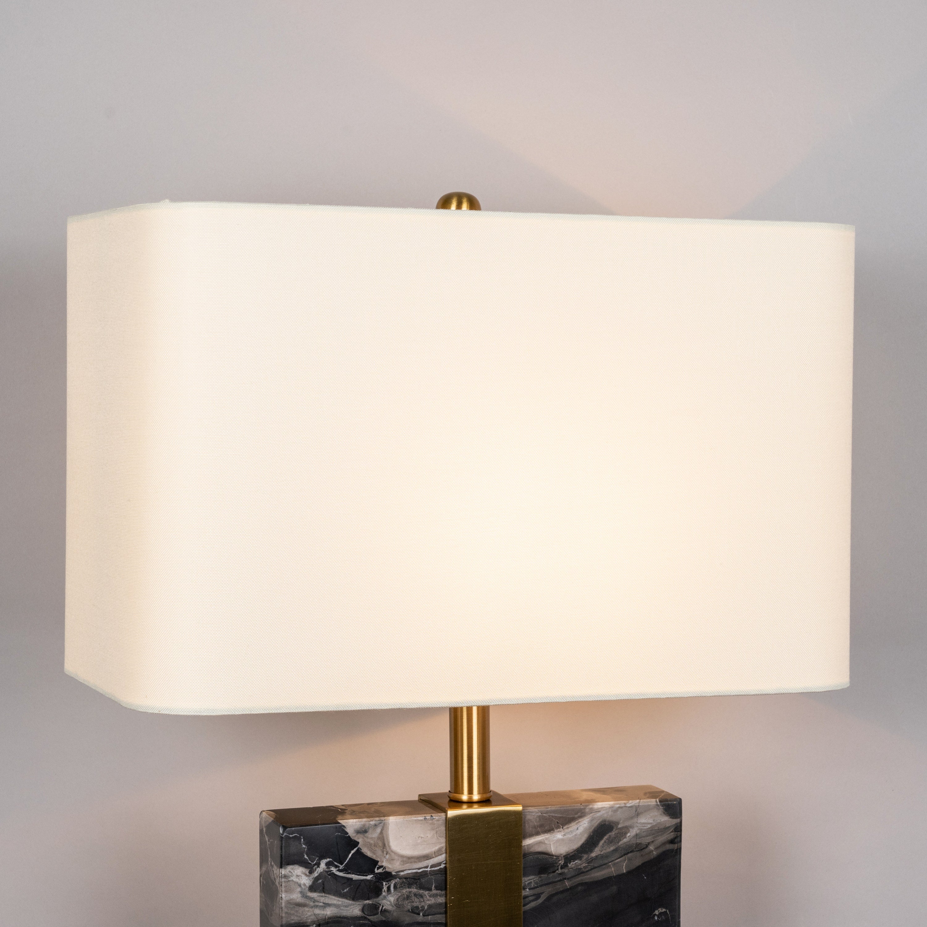 Fall In Love (Extra Large, Gold, Black) Marble Table Lamp