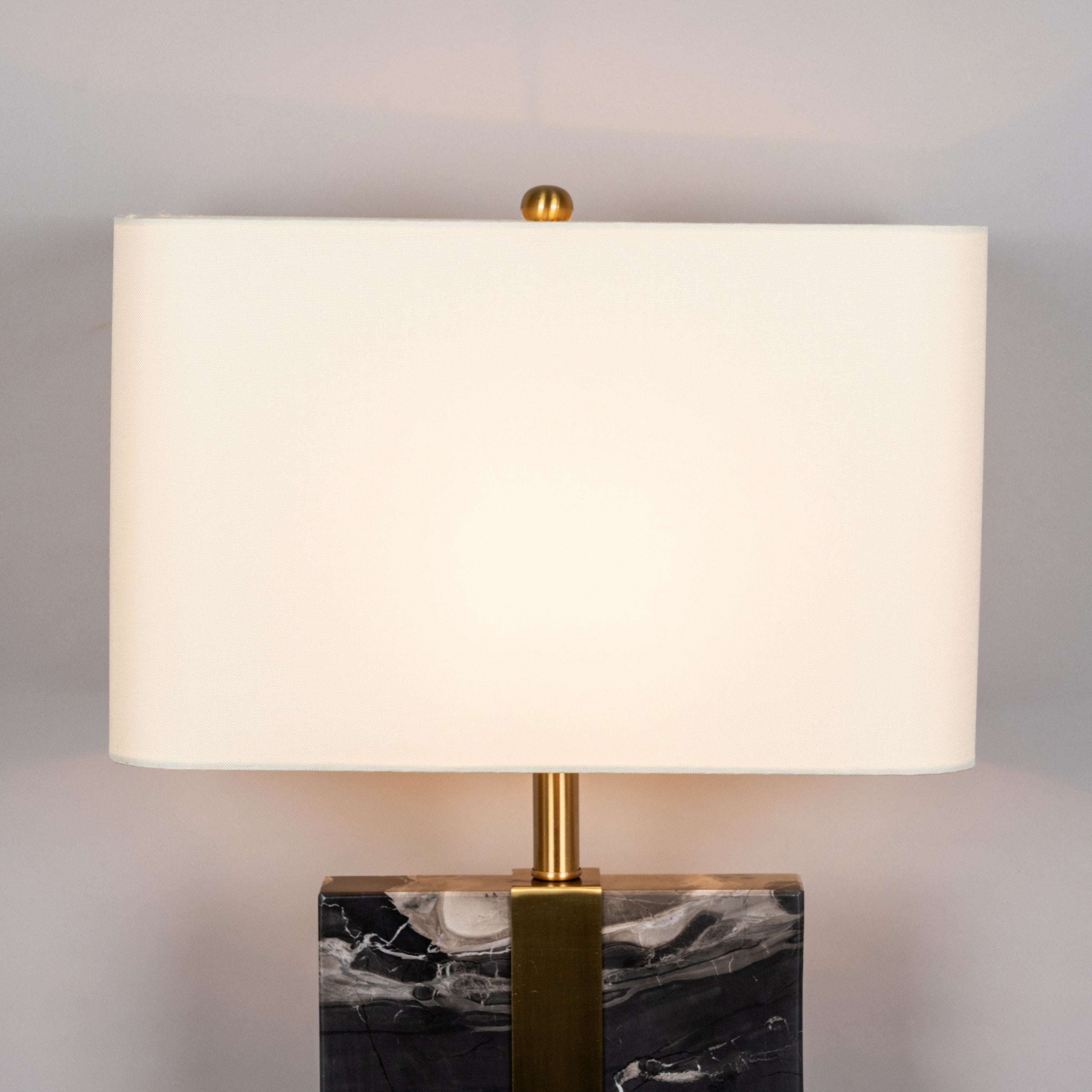 Fall In Love (Extra Large, Gold, Black) Marble Table Lamp