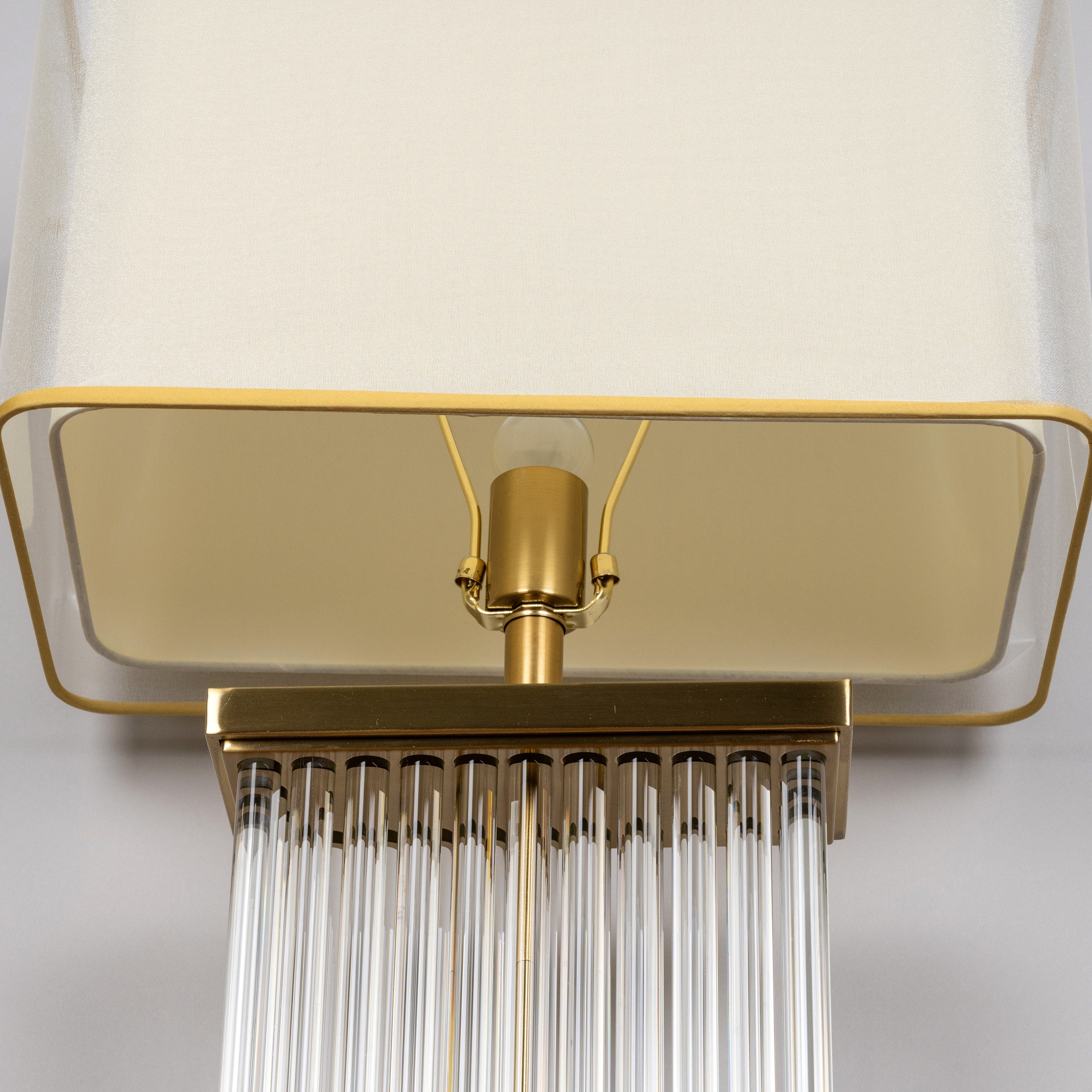 Falling For You Grand (Extra Large, Gold) Glass Tube Table Lamp