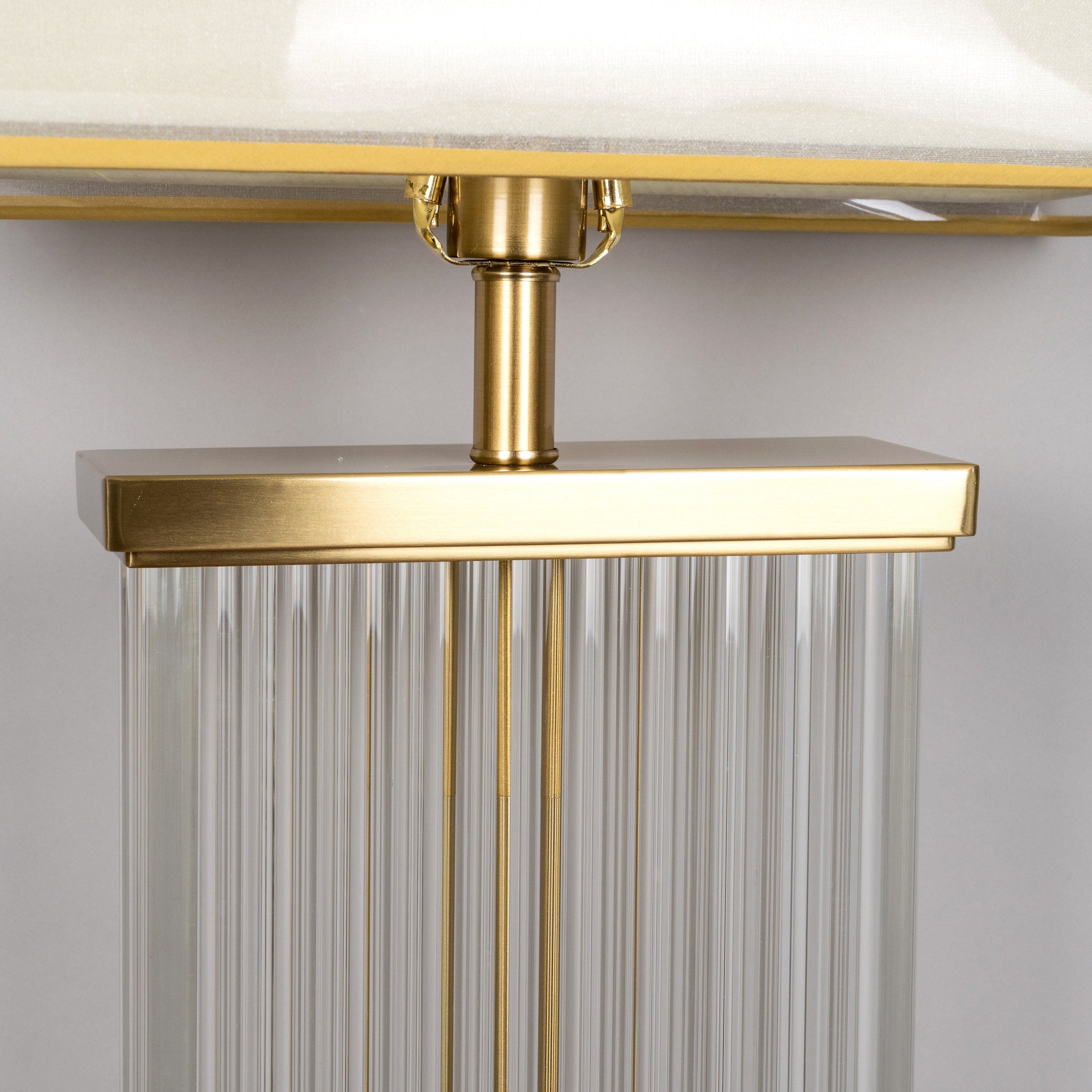 Falling For You Grand (Extra Large, Gold) Glass Tube Table Lamp