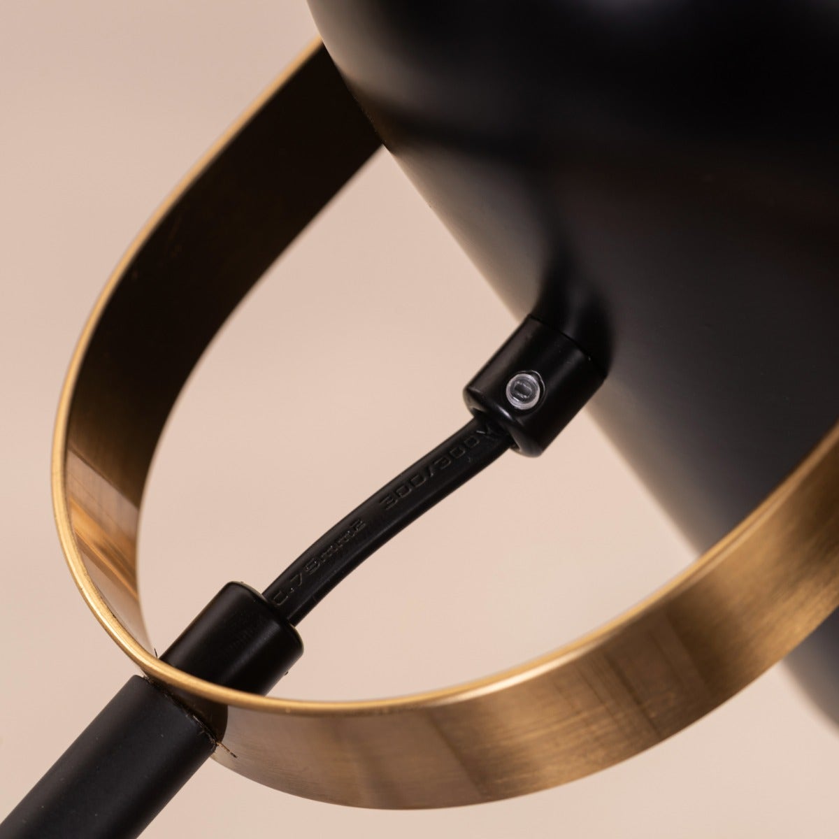 Stay Over (Black, Gold) Marble Study Table Lamp