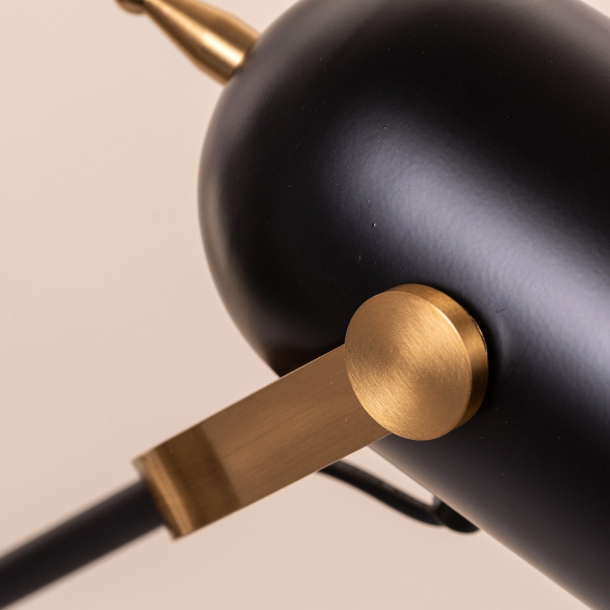 Stay Over (Black, Gold) Marble Study Table Lamp