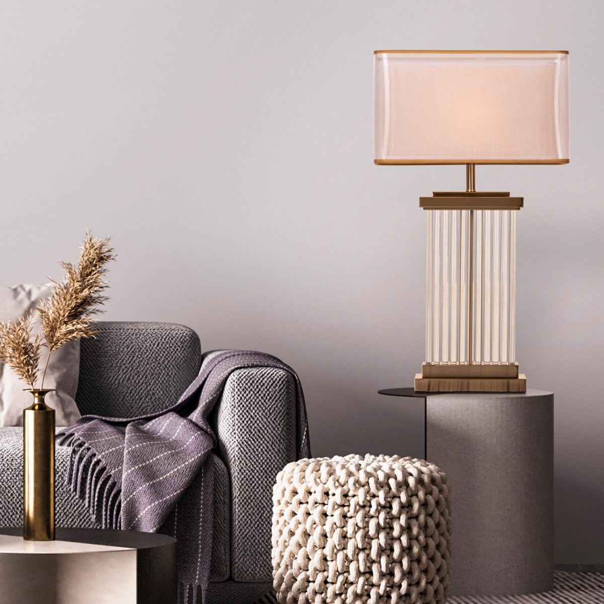Falling For You (Matte Gold) Table Lamp