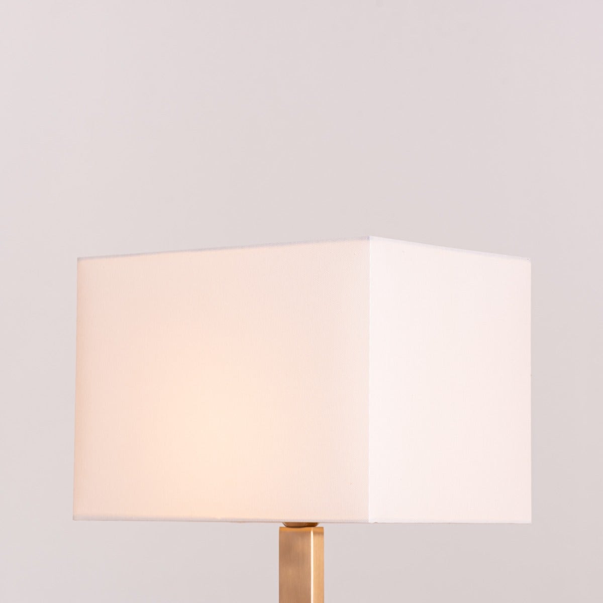 Marbled Travatino (Rectangular, Beige, White) Marble Table Lamp