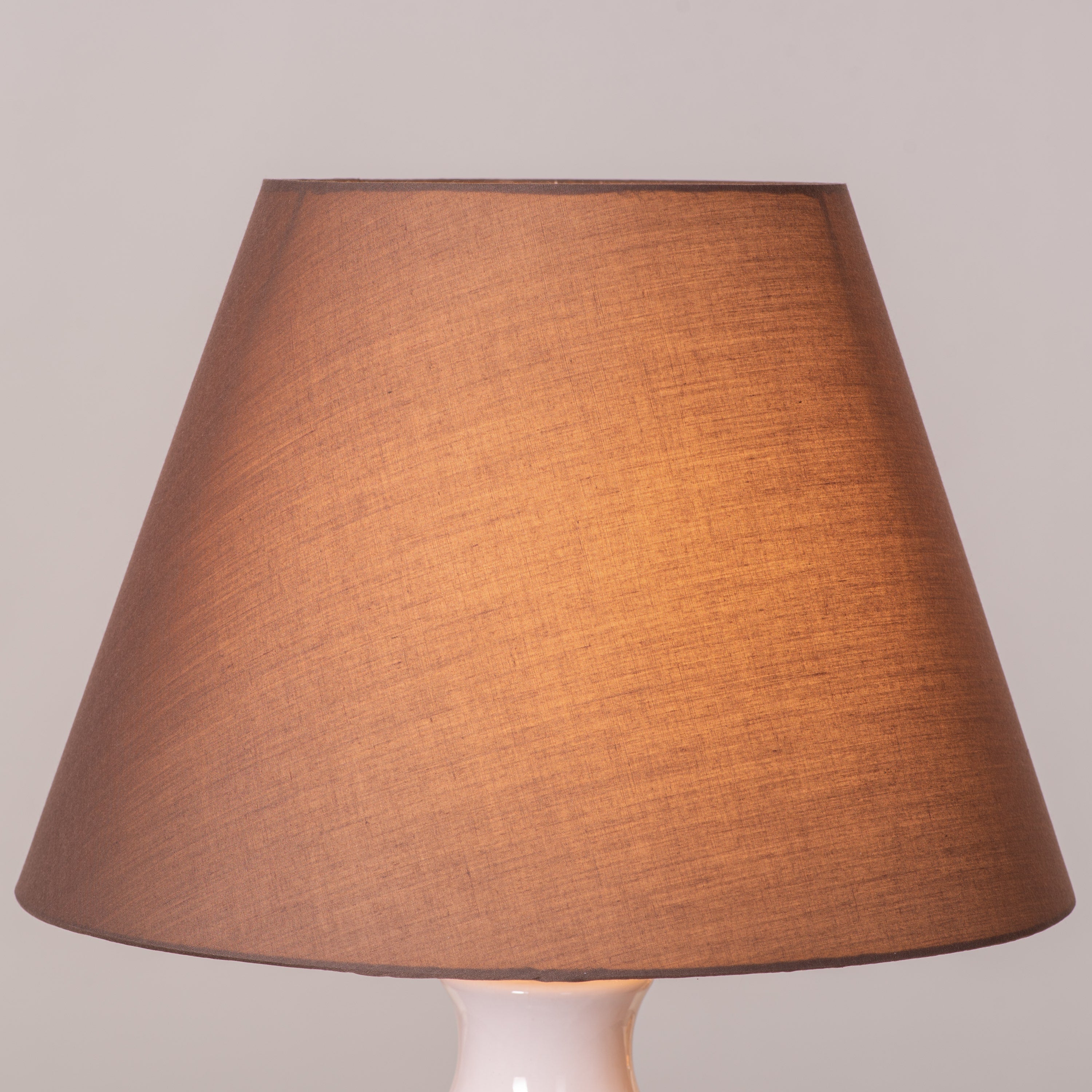 Tan Bran (Brown, Beige) Ceramic Table Lamp