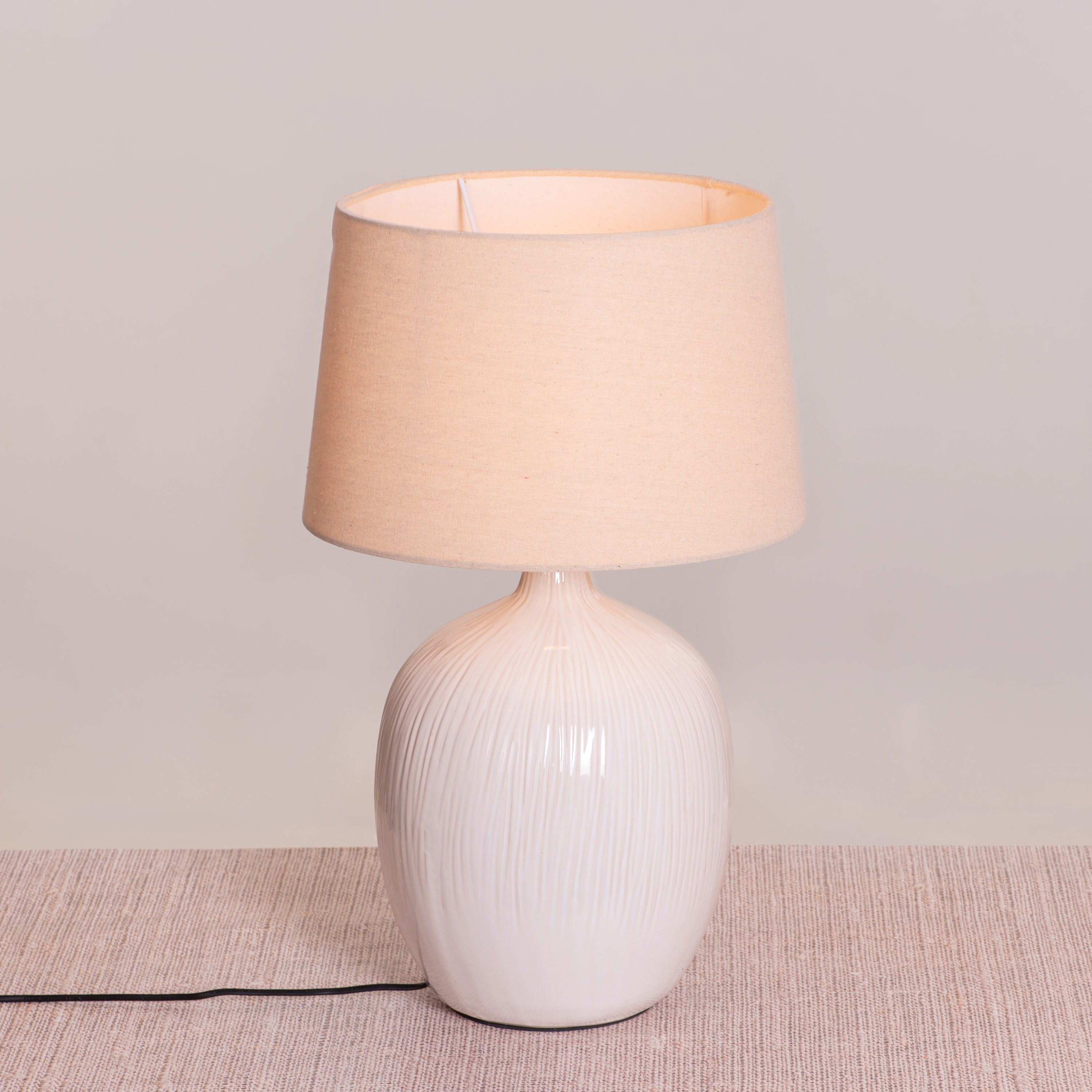 Smooth Sailing (Beige) Ceramic Table Lamp