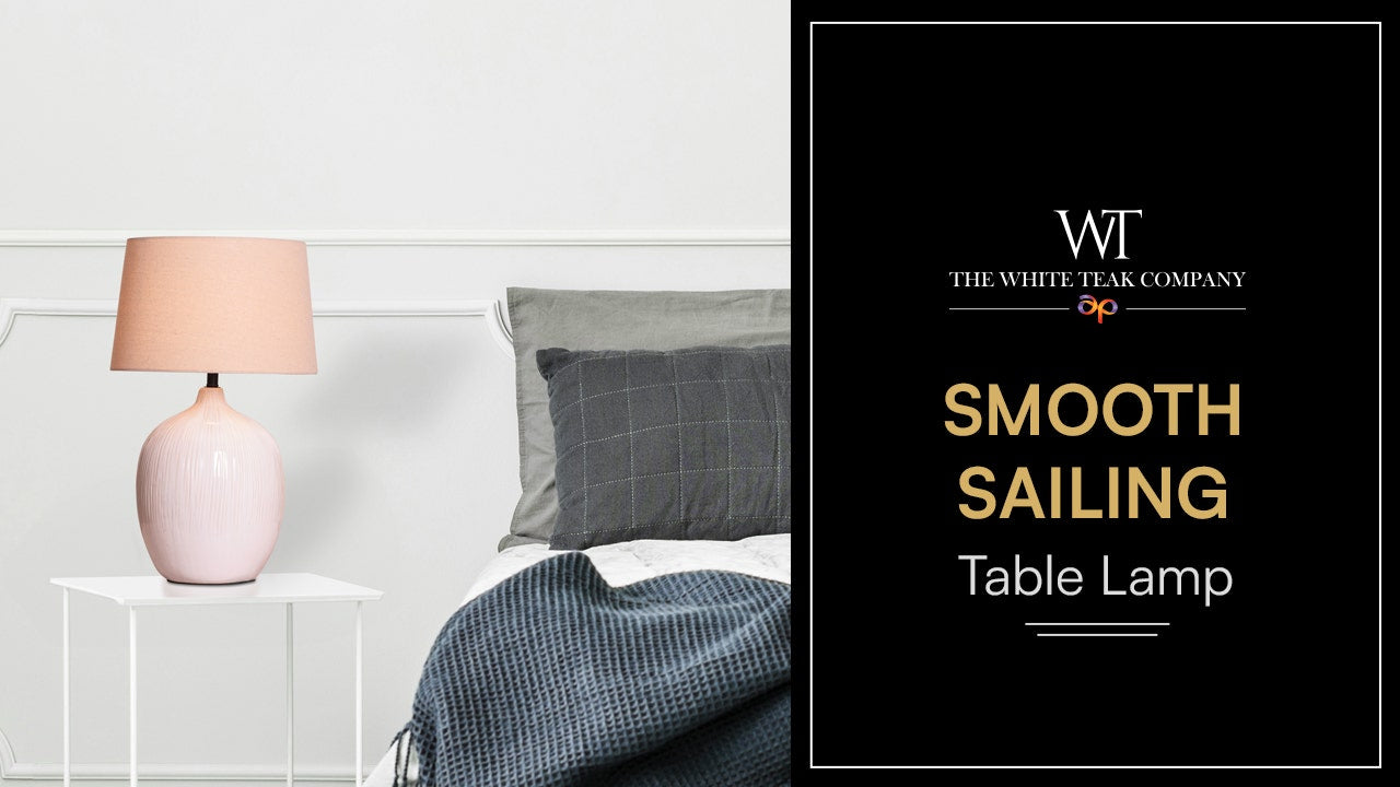 Smooth Sailing (Beige) Ceramic Table Lamp