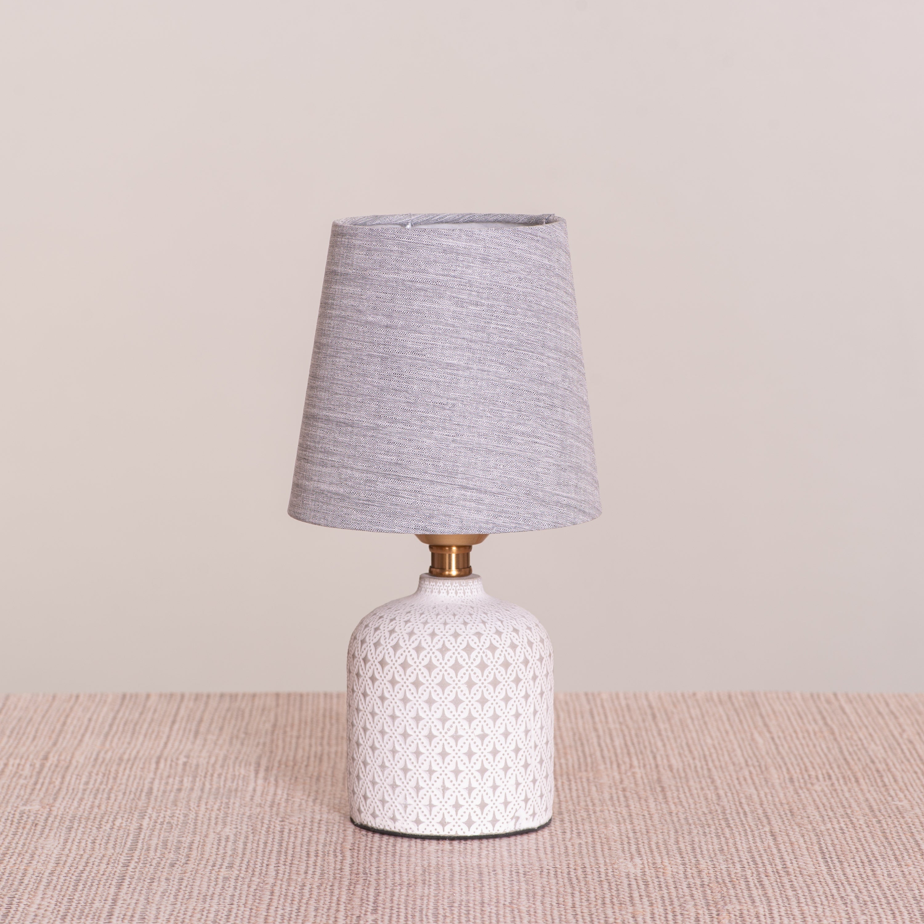 Floored (White, Grey) Table Lamp
