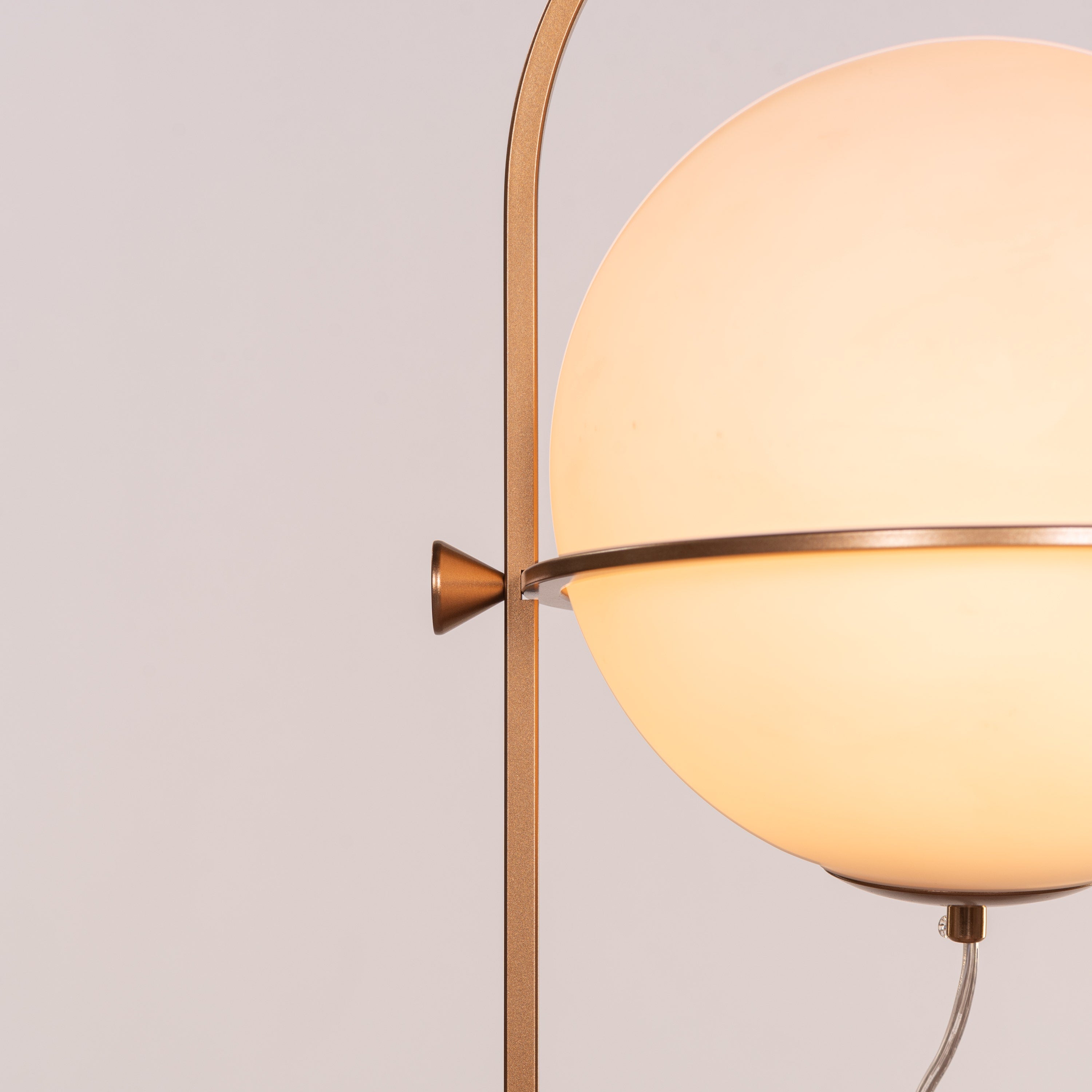 Great Not Good (Gold, White) Frosted Glass Table Lamp