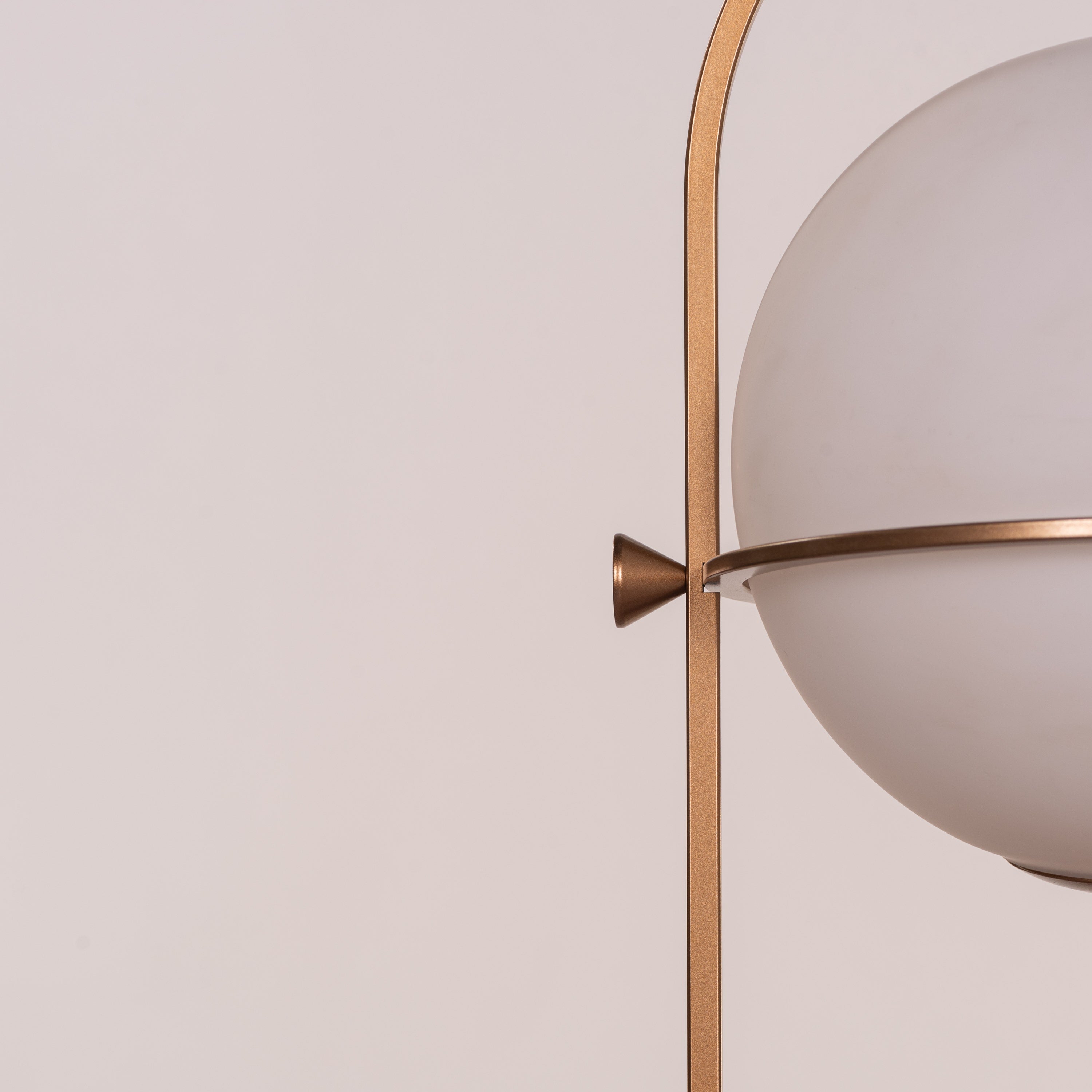 Great Not Good (Gold, White) Frosted Glass Table Lamp