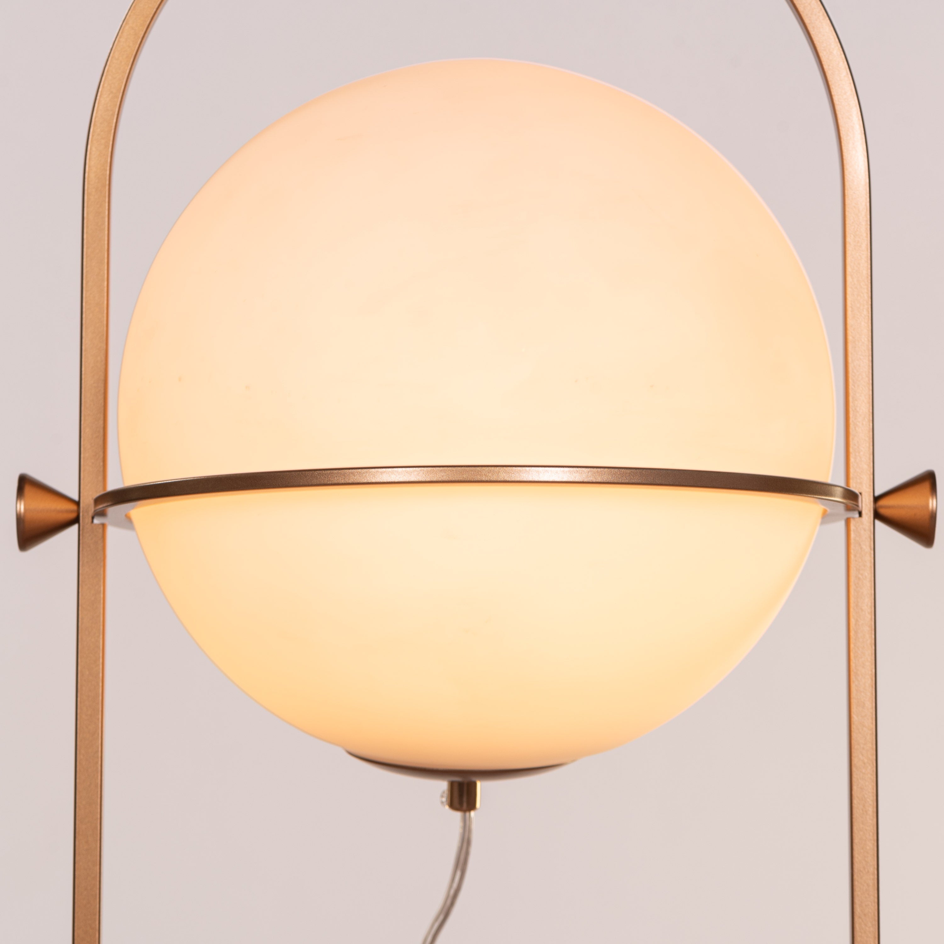 Great Not Good (Gold, White) Frosted Glass Table Lamp
