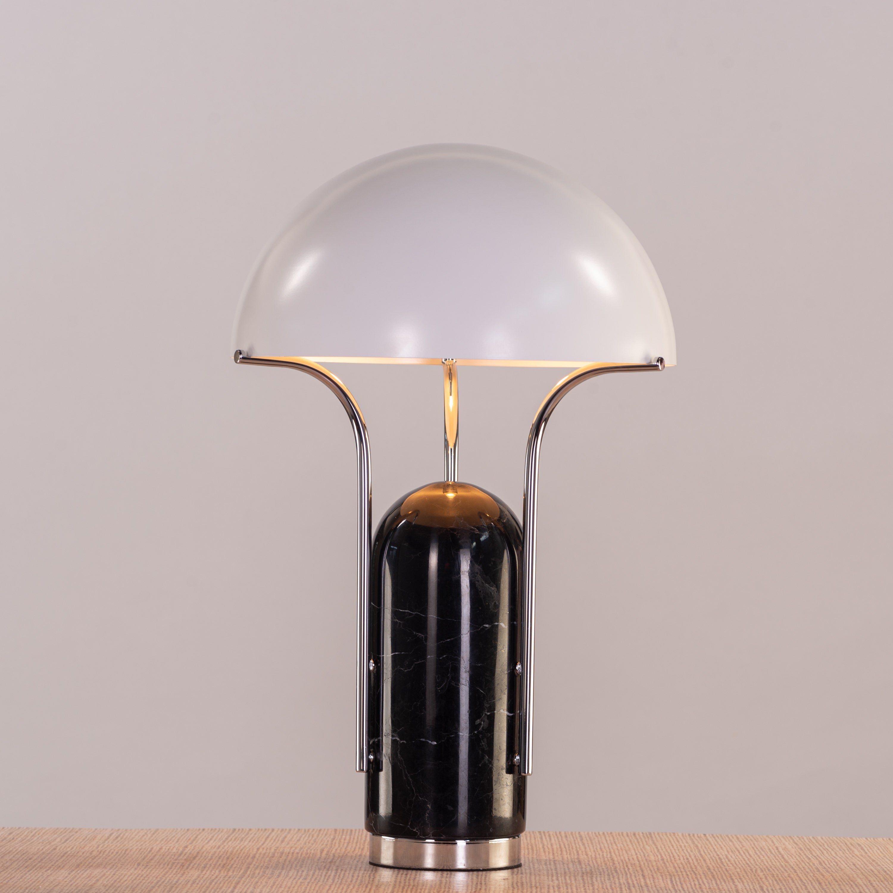 Painkiller (Black, White) Marble Table Lamp