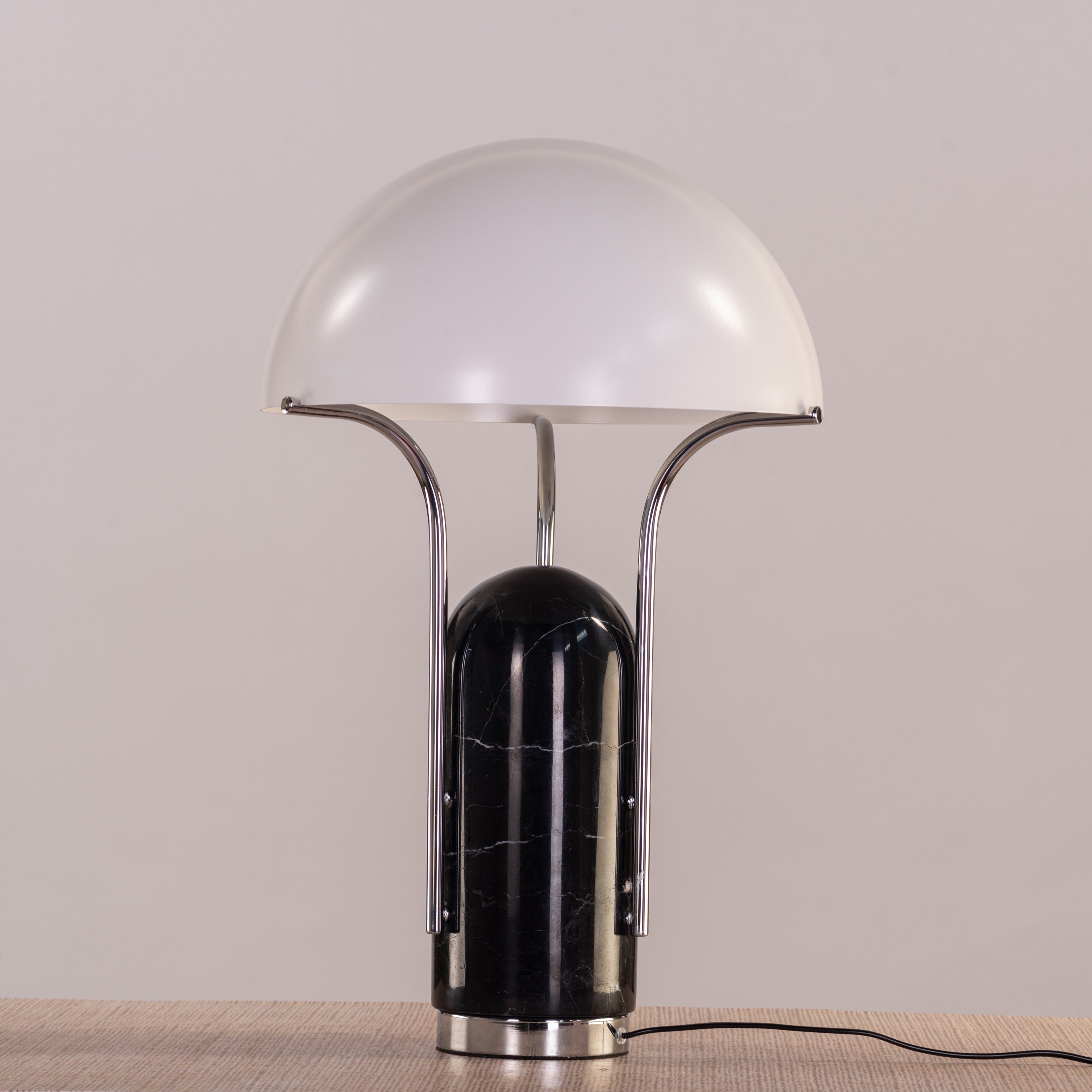 Painkiller (Black, White) Marble Table Lamp