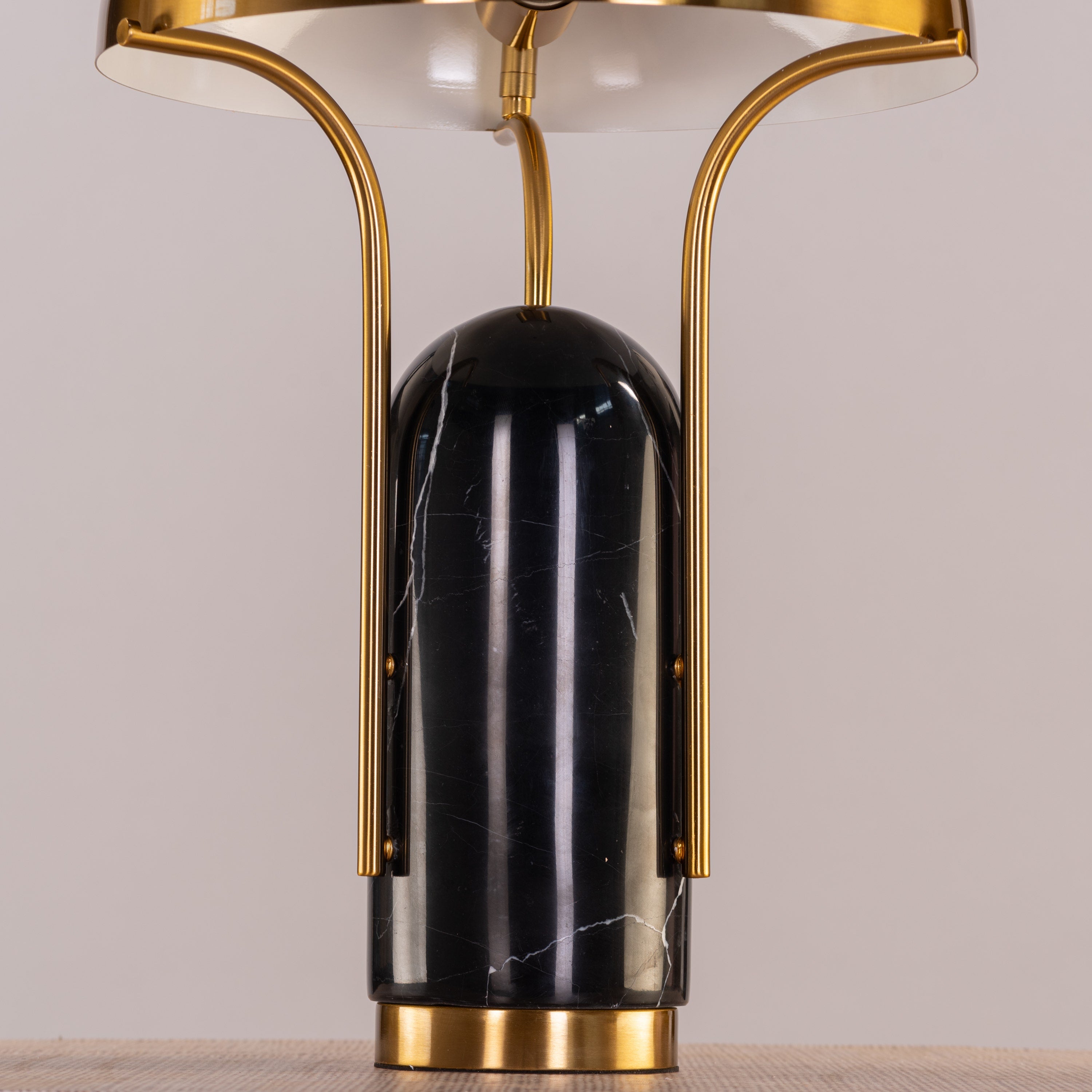 Painkiller (Black, Gold) Marble Table Lamp