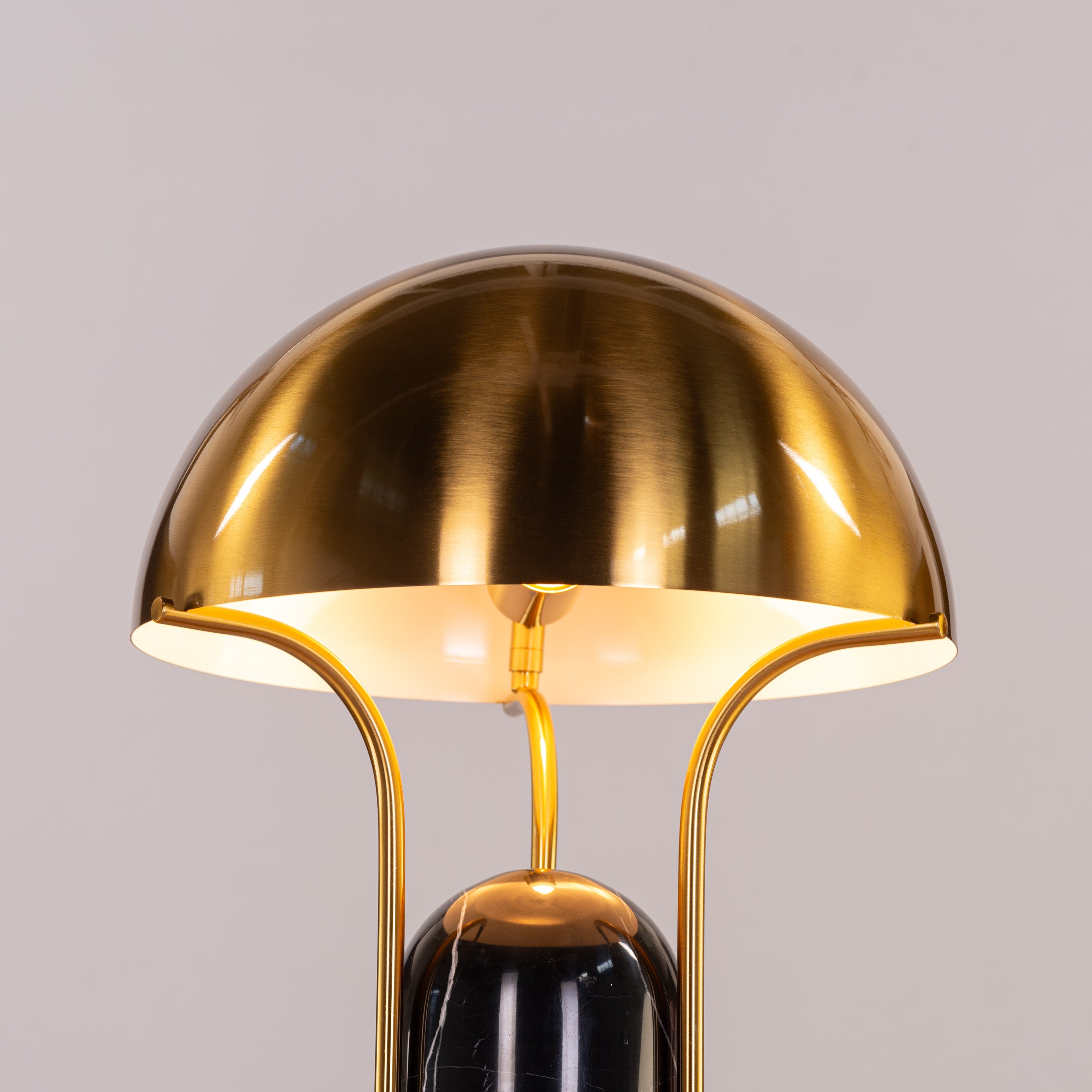 Painkiller (Black, Gold) Marble Table Lamp