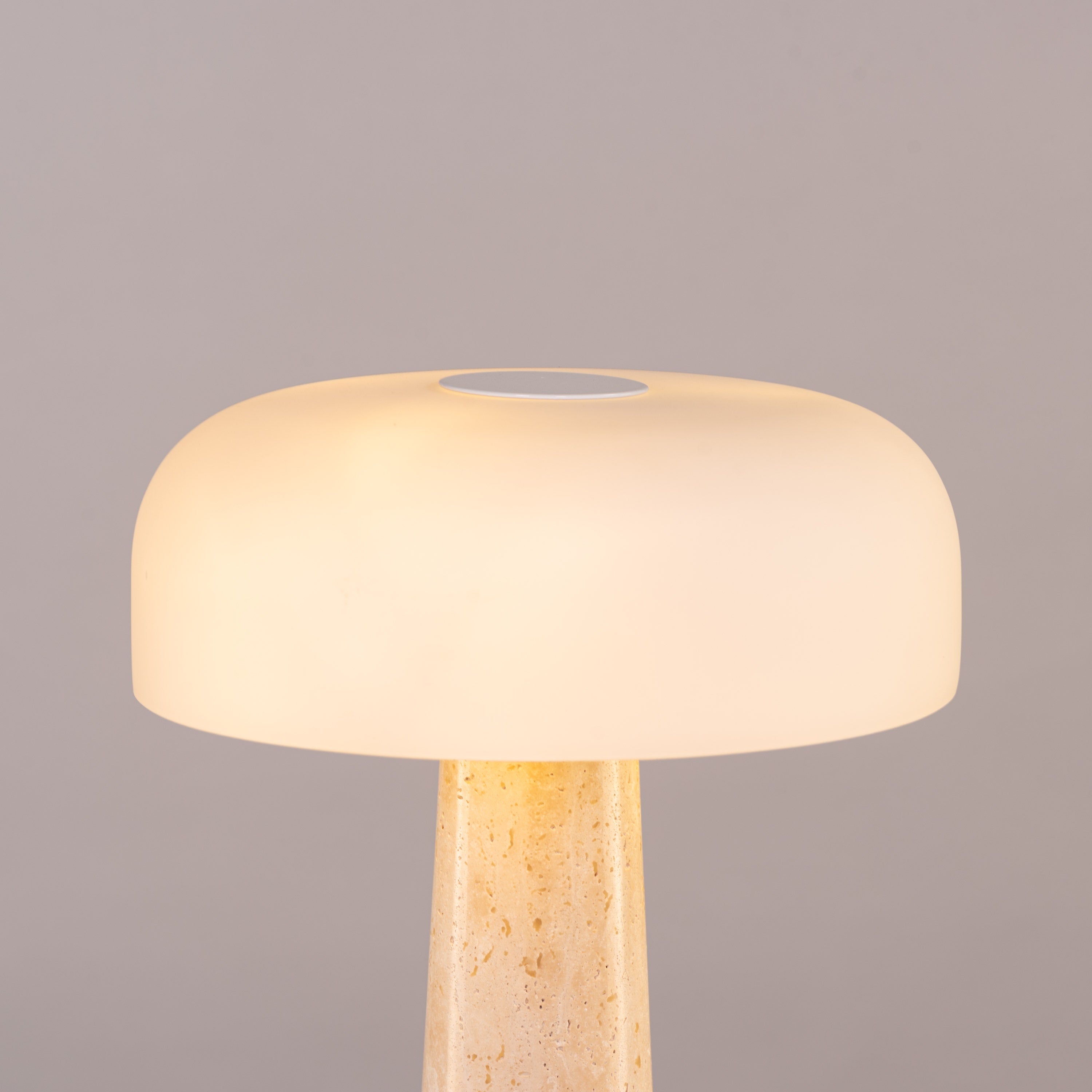 Out Of Control (Beige, White) Ceramic Table Lamp