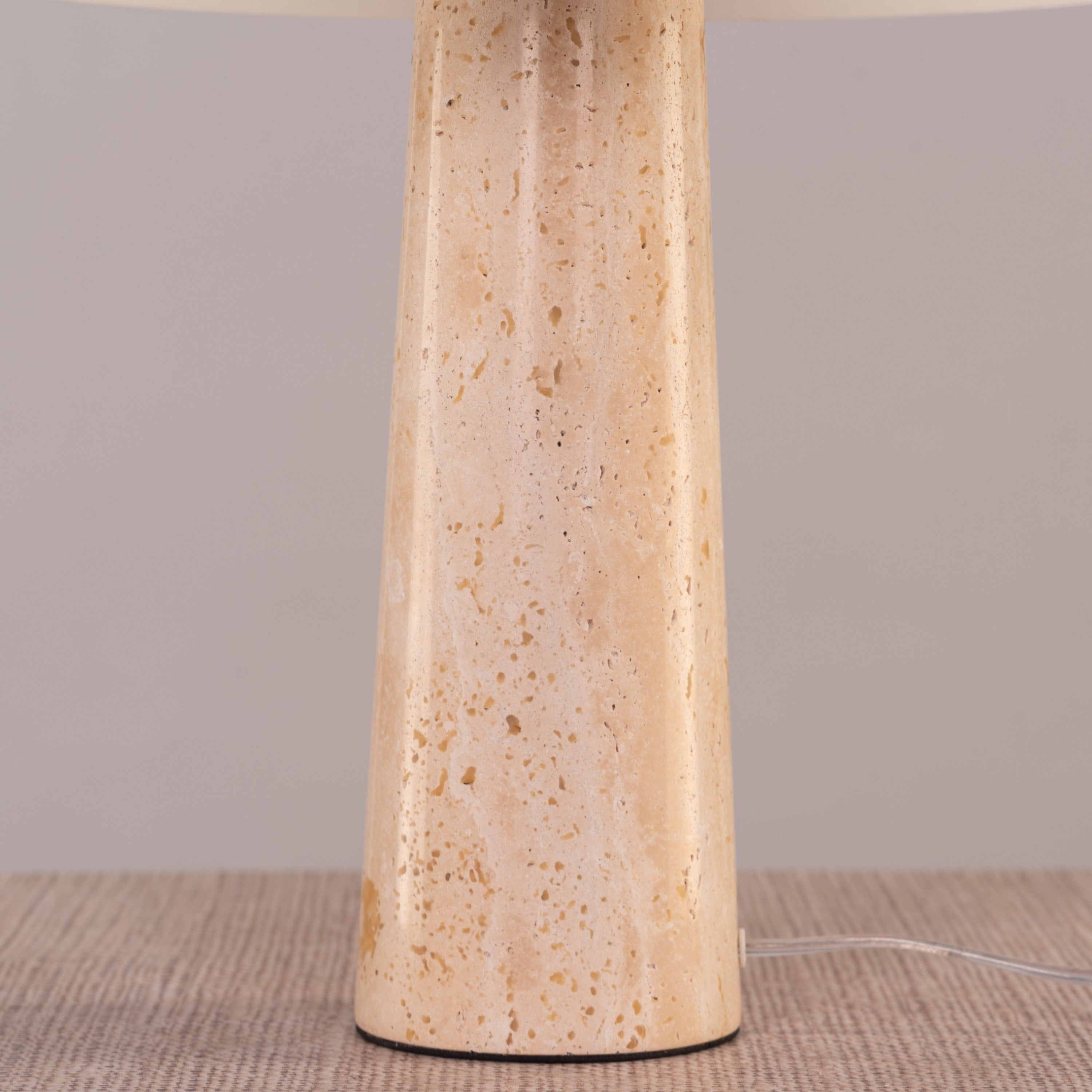 Out Of Control (Beige, White) Ceramic Table Lamp