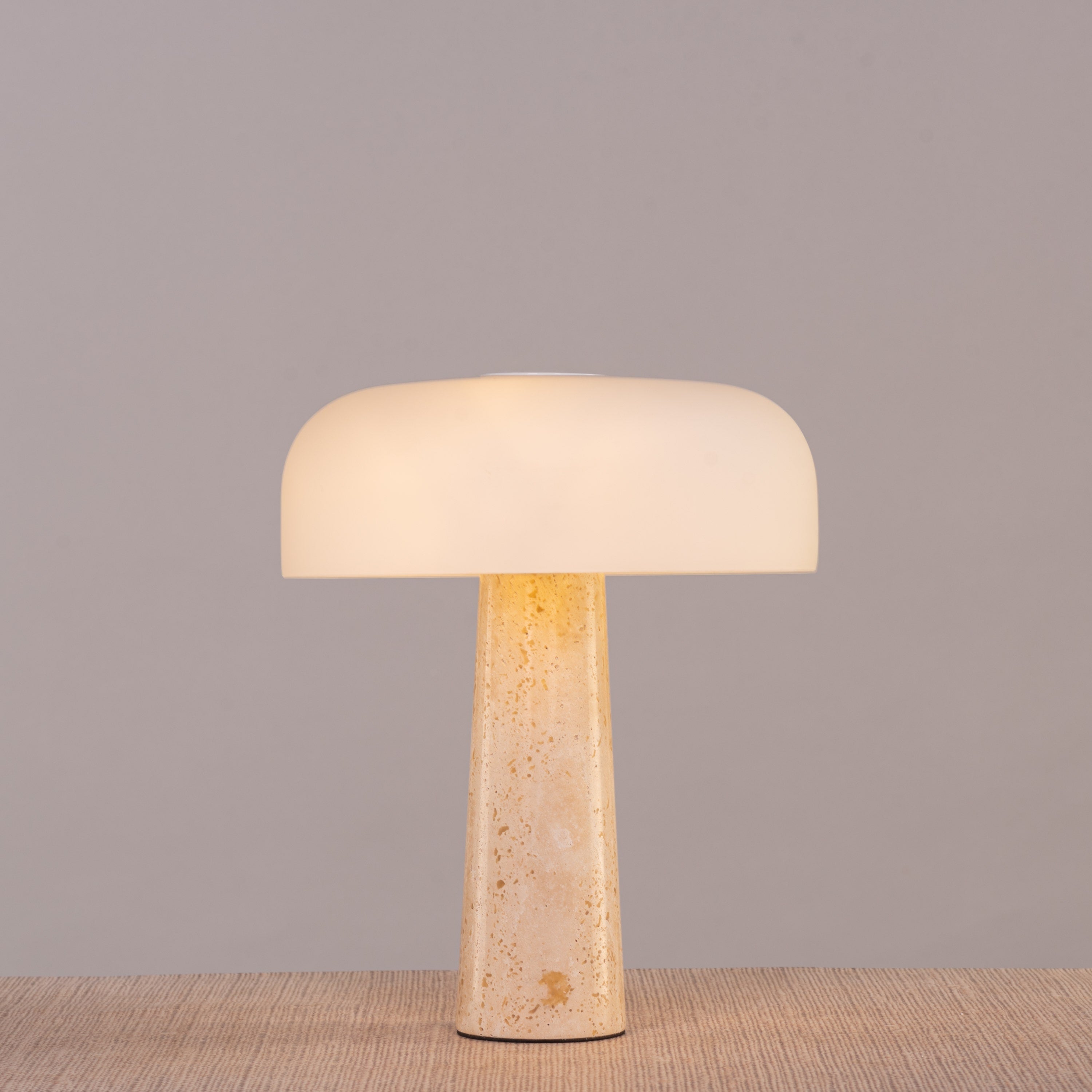 Out Of Control (Beige, White) Ceramic Table Lamp