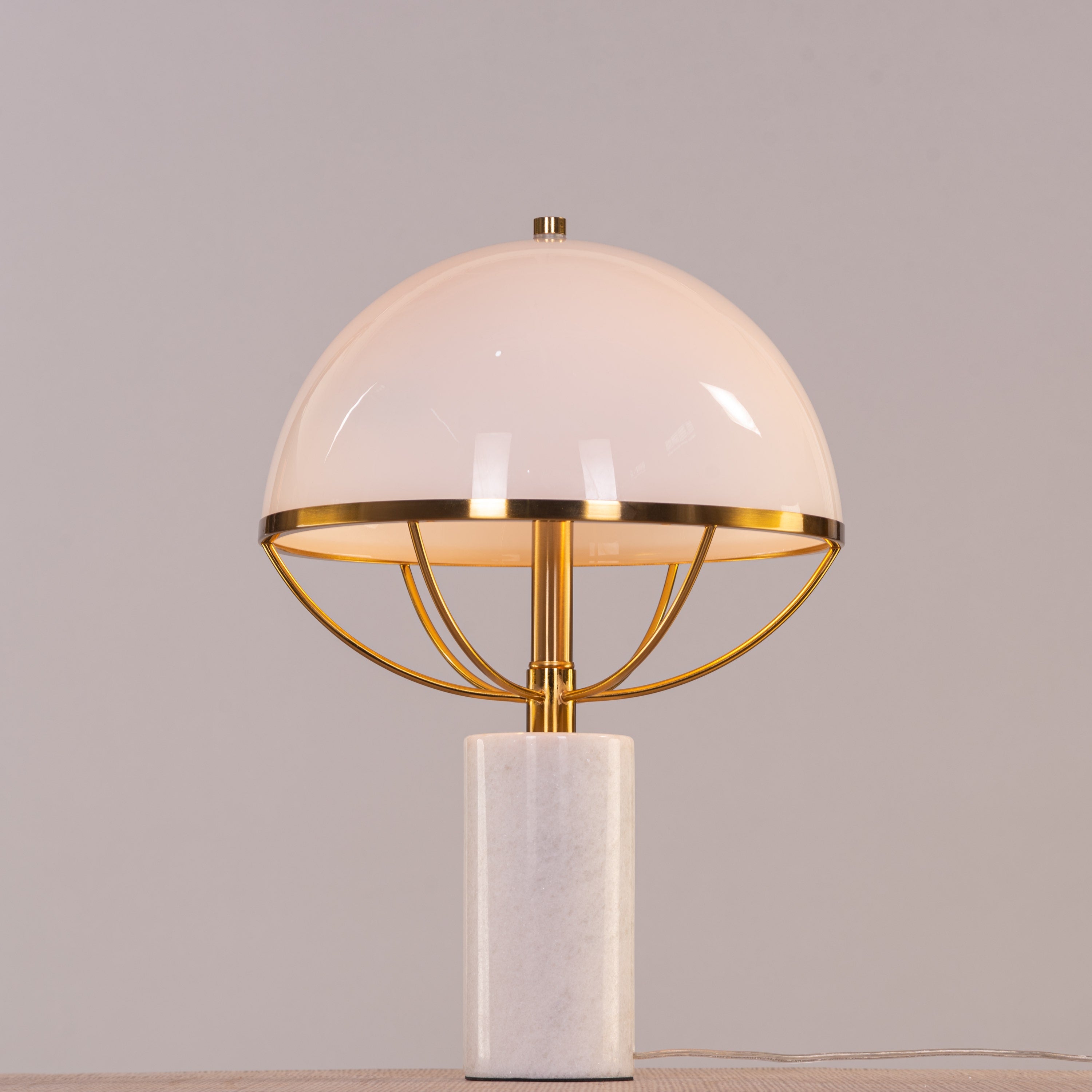 Sweet Jasmine (White) Marble Table Lamp