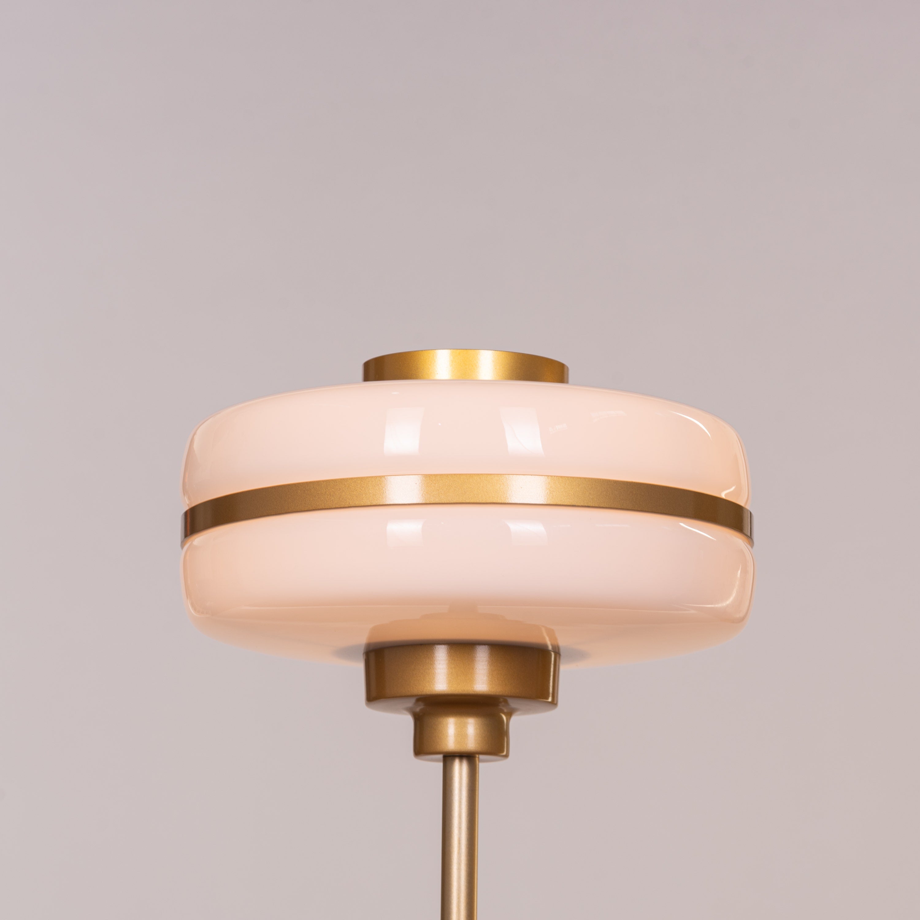 Only Way To Live (Gold, White) Table Lamp