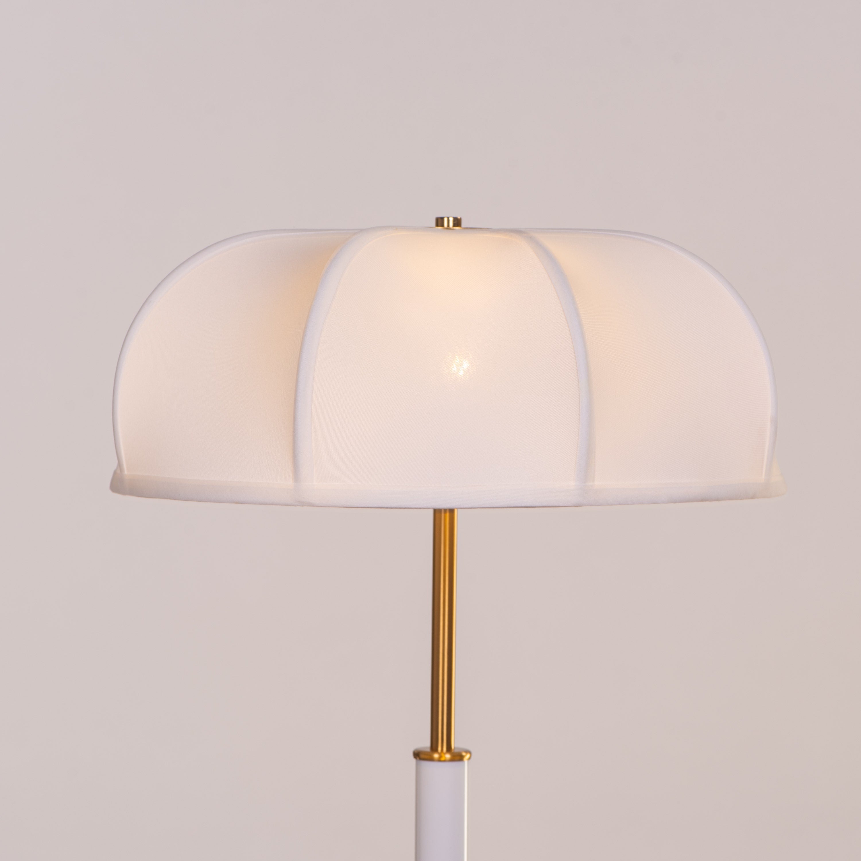 Damsel Duty (Gold, White) Table Lamp