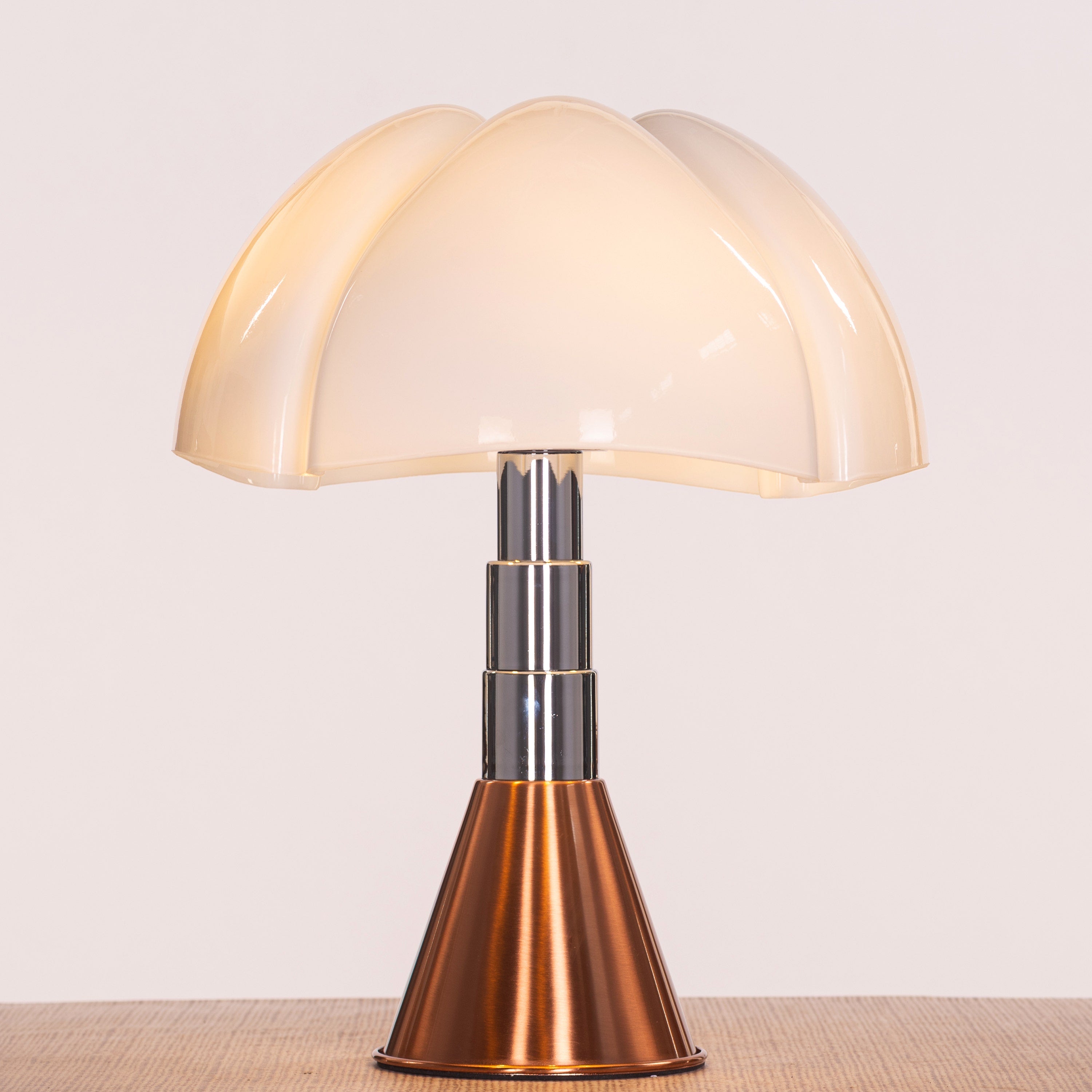 Luminara (Copper, White) Tinted Glass Table Lamp