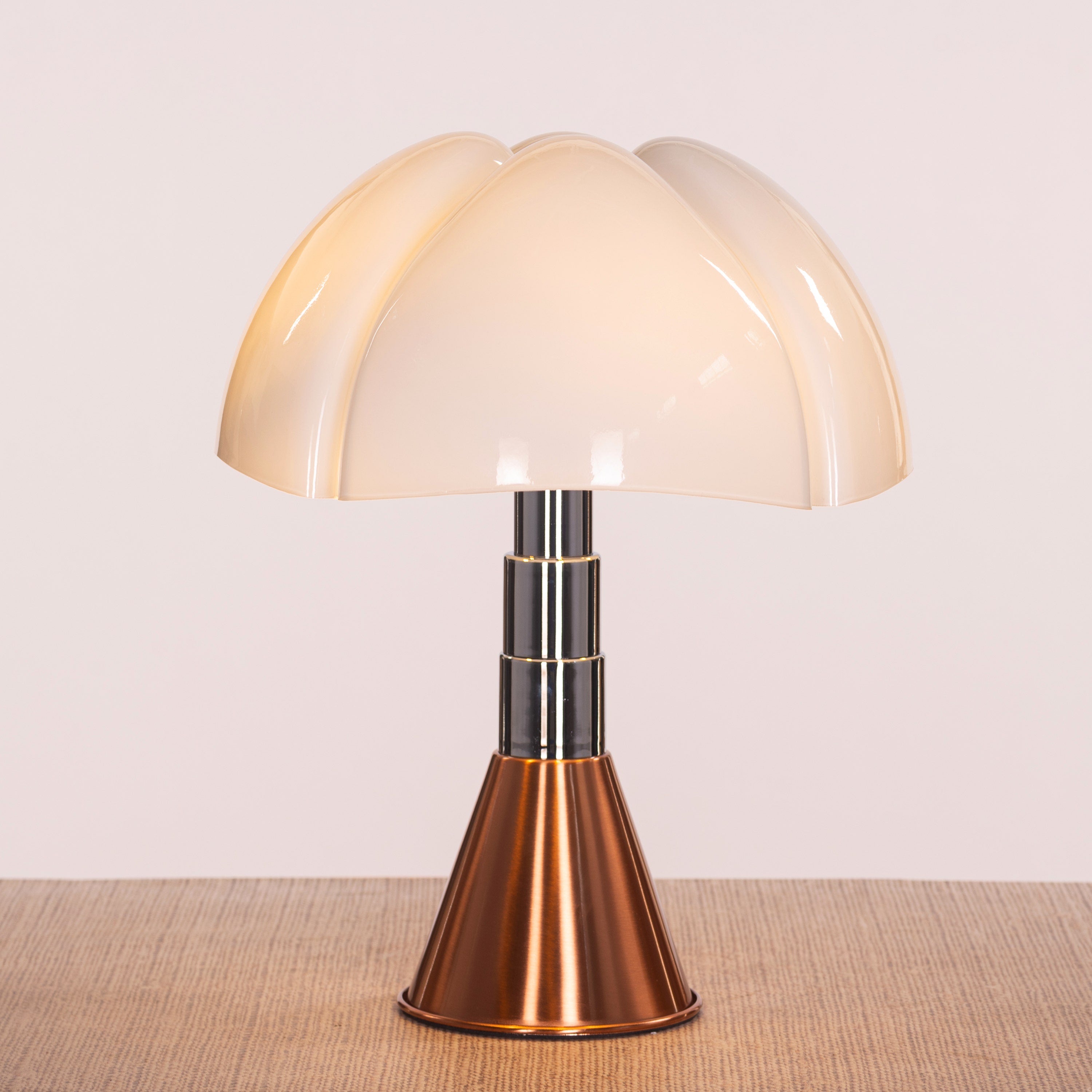 Luminara (Copper, White) Tinted Glass Table Lamp