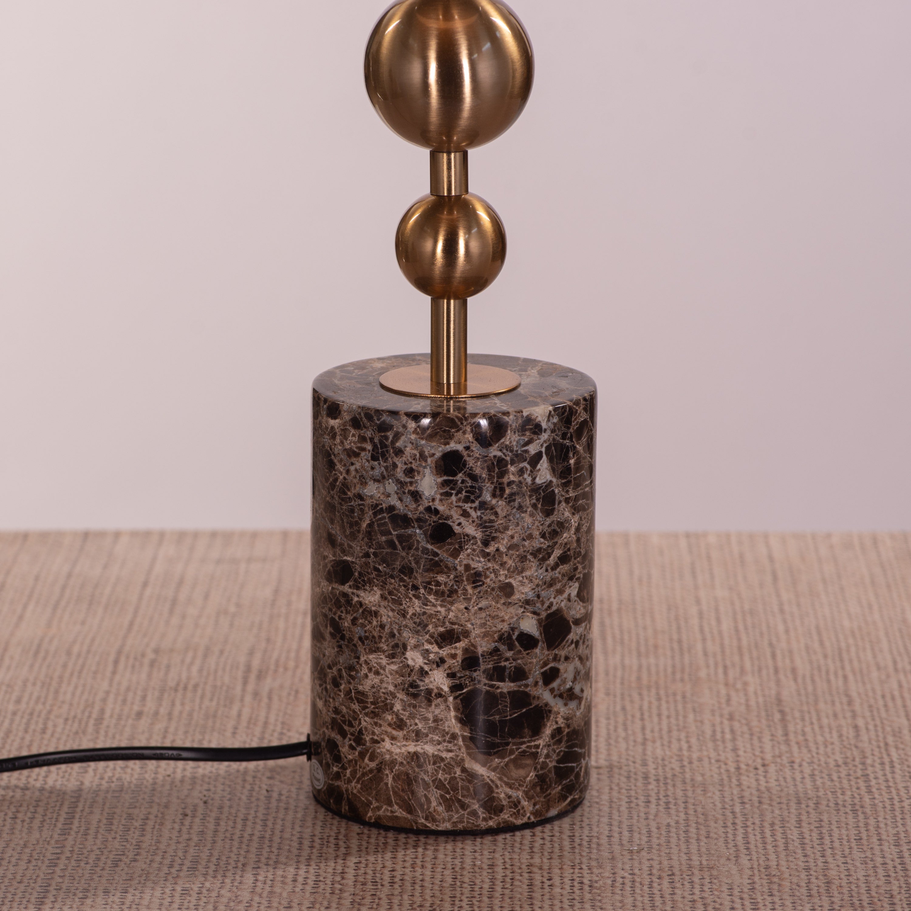 Hard To Handle (Gold, Brown, White ) Marble Table Lamp