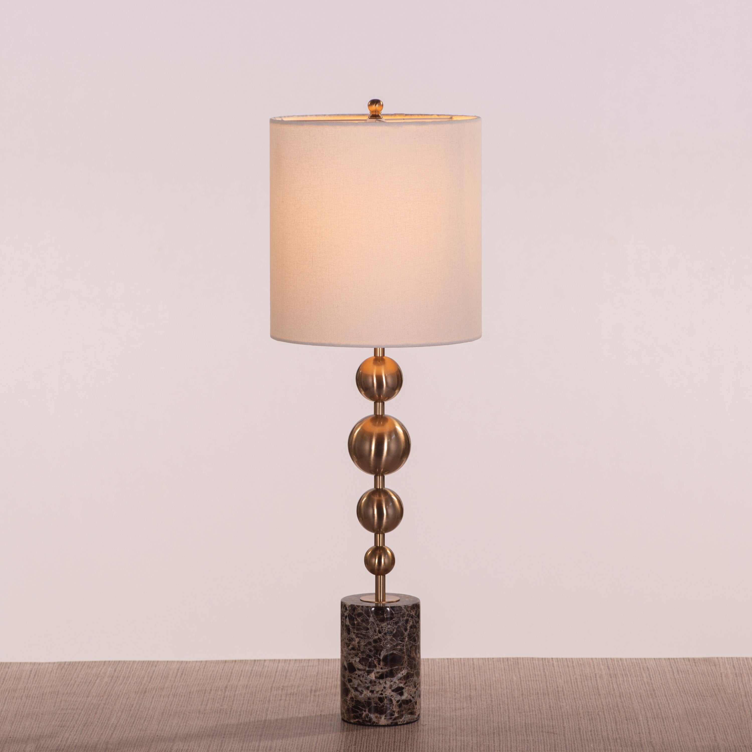 Hard To Handle (Gold, Brown, White ) Marble Table Lamp