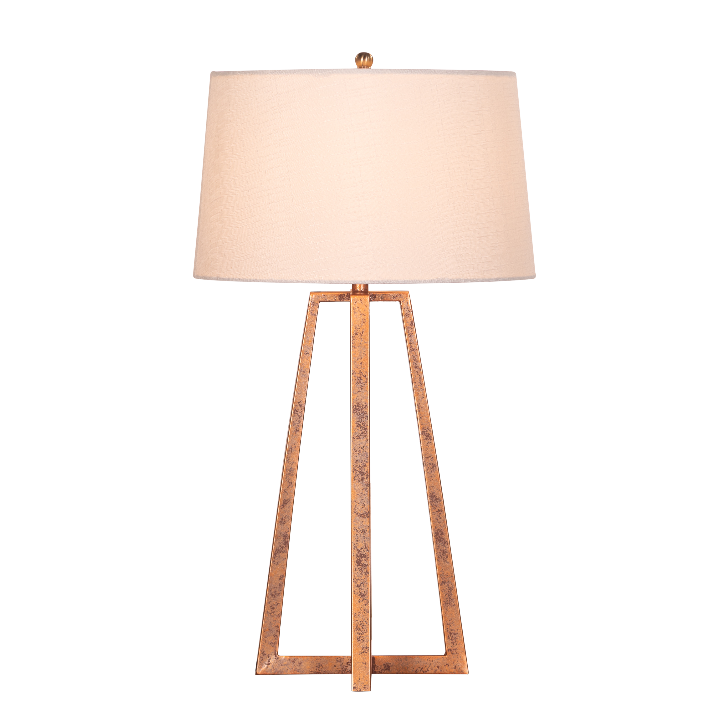 Sweet Escapade (Antique Gold, Off-White) Metal Table Lamp